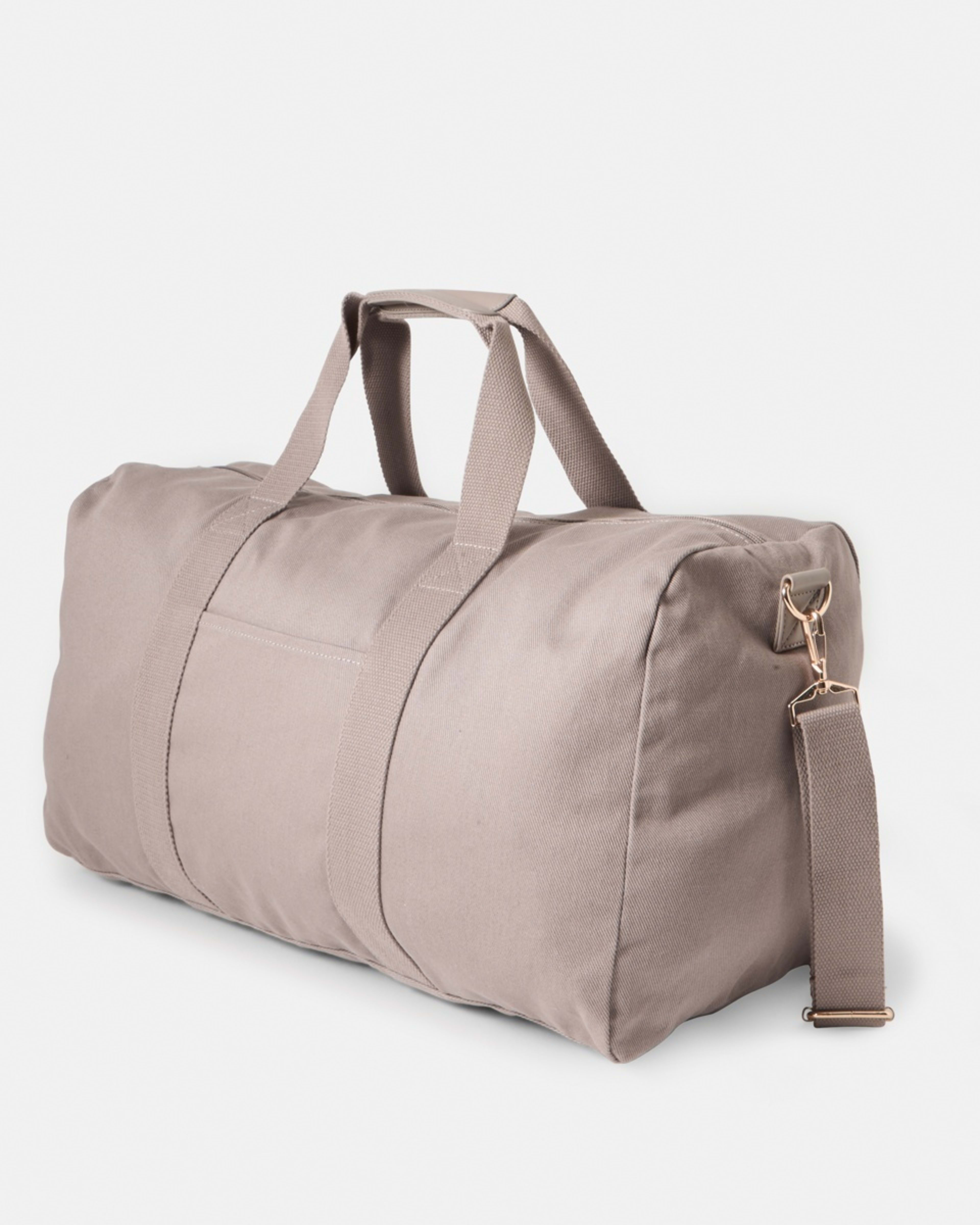 2 Canvas Weekender Bag Taupe Brn, 2 of 6