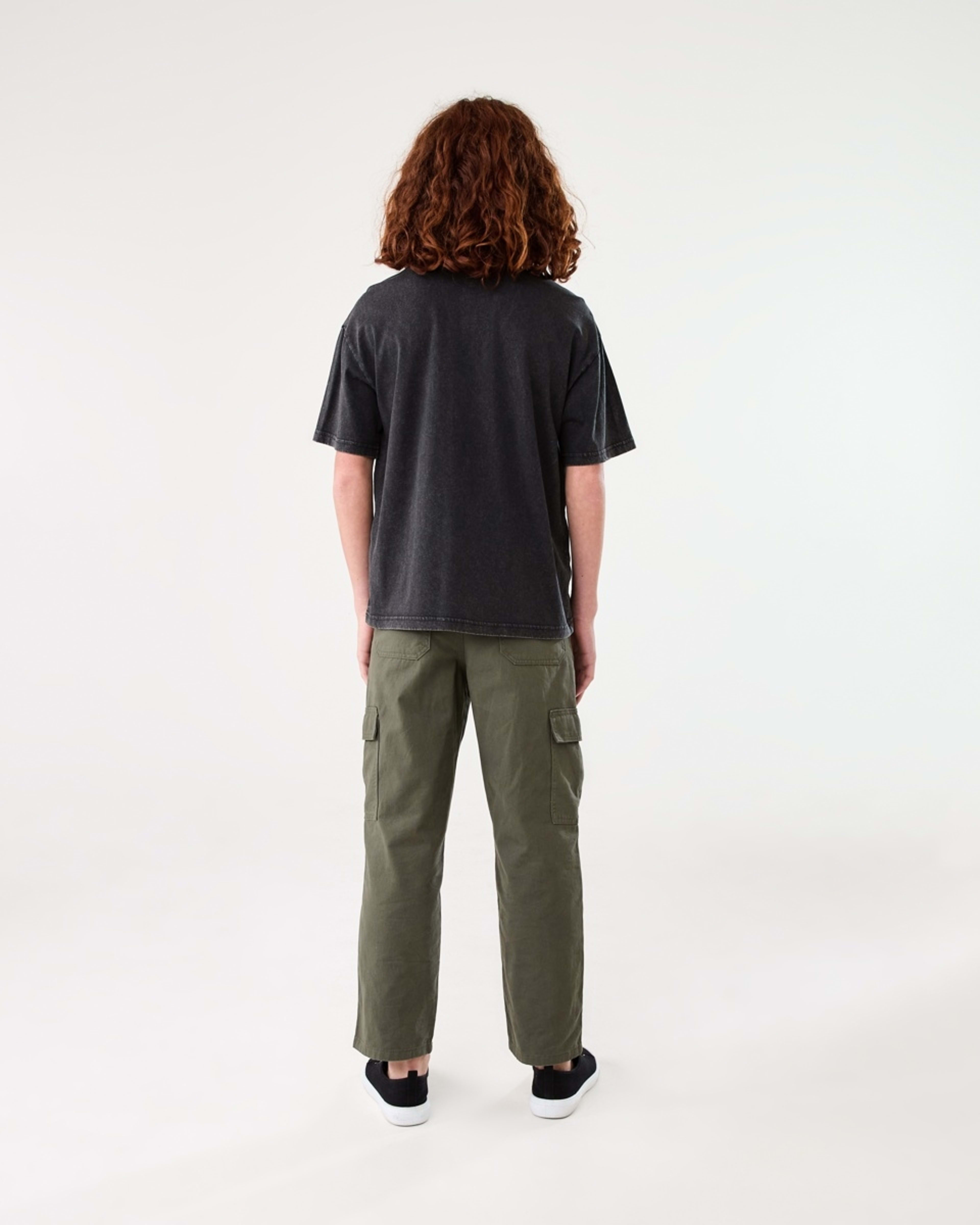 6 Short Sleeve Oversized Acid Wash T-shirt BLACK, 6 of 6