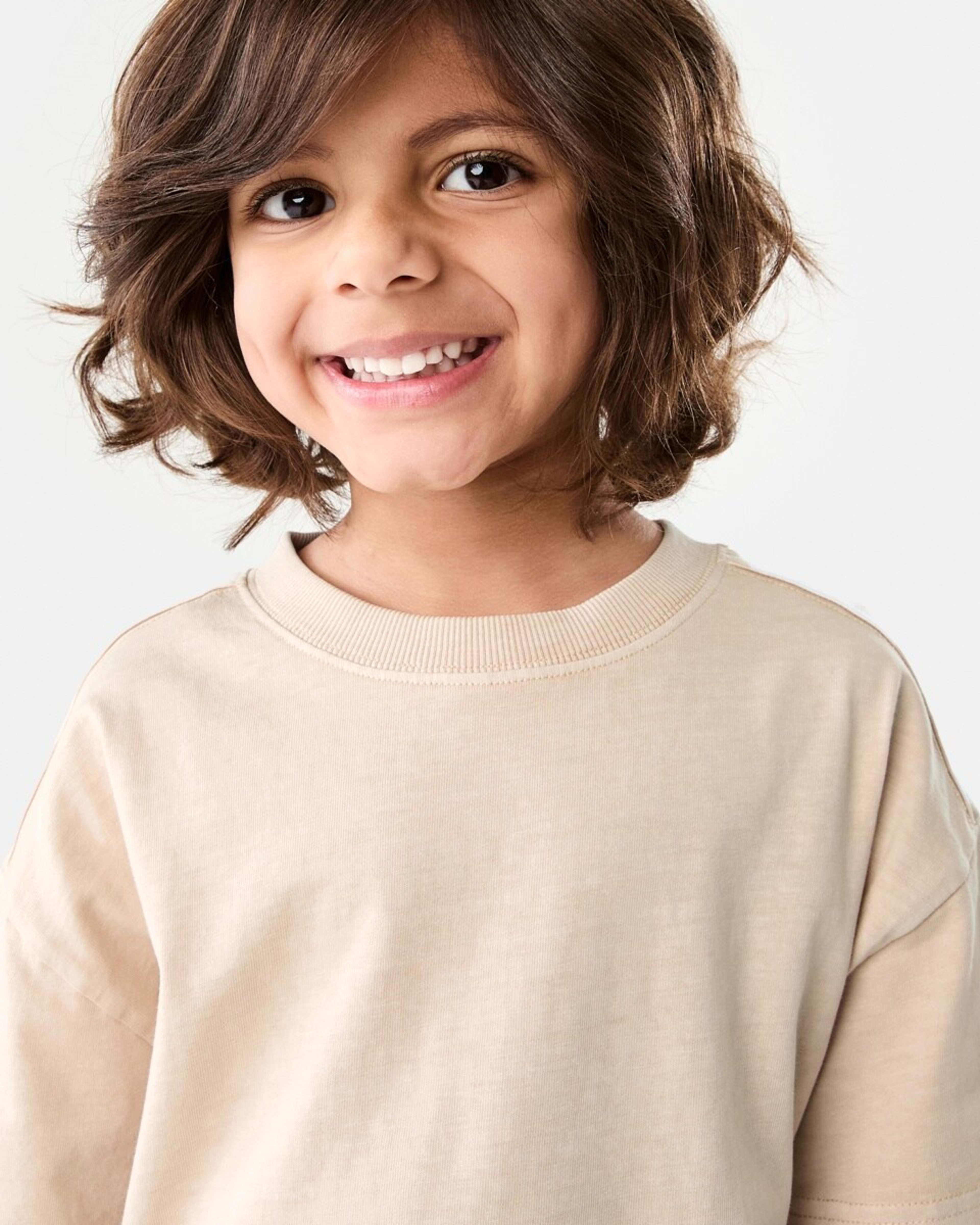 3 Oversized Washed T-shirt NATURAL ECRU, 3 of 9