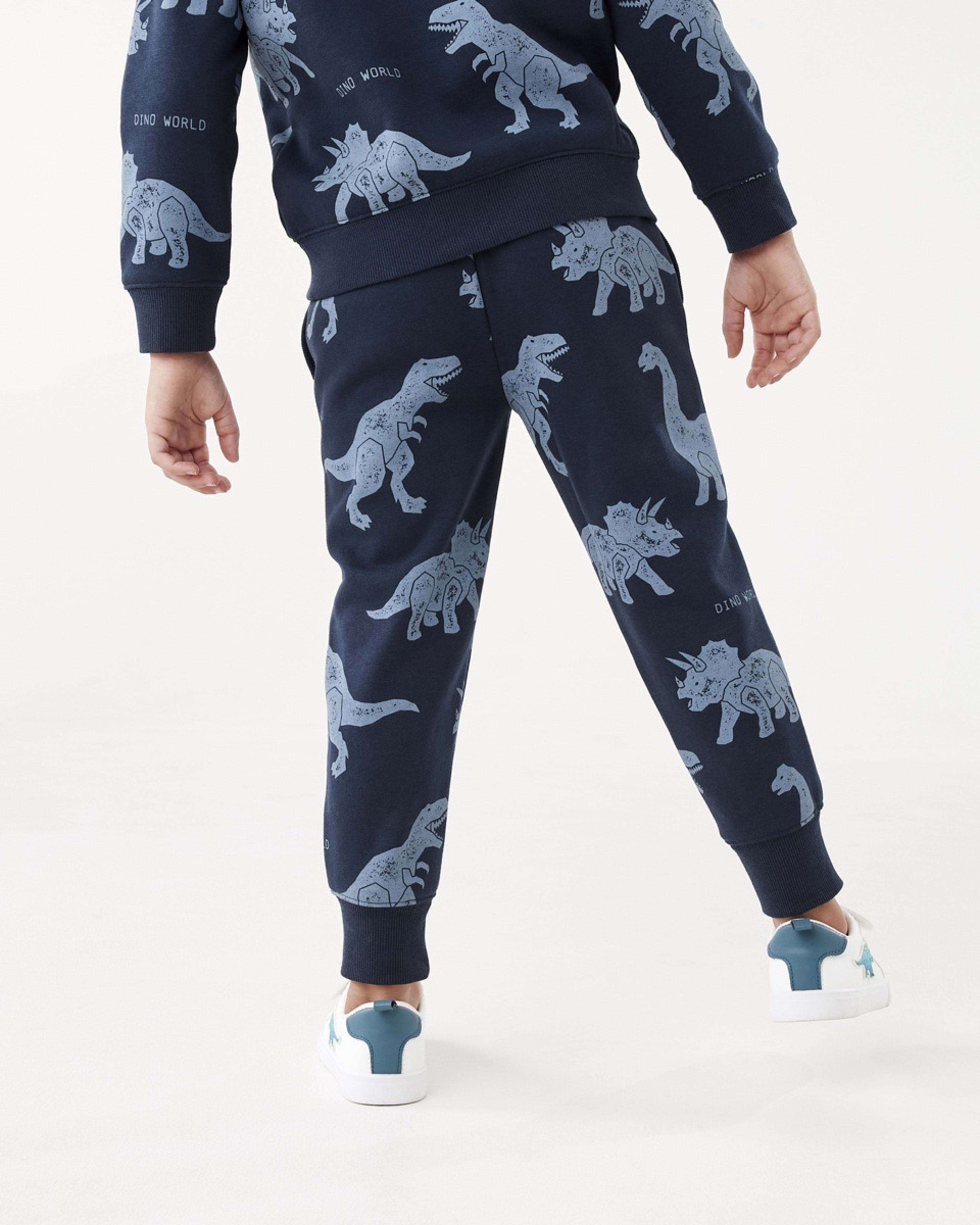 2 All Over Print Trackpants Blu Dino, 2 of 9