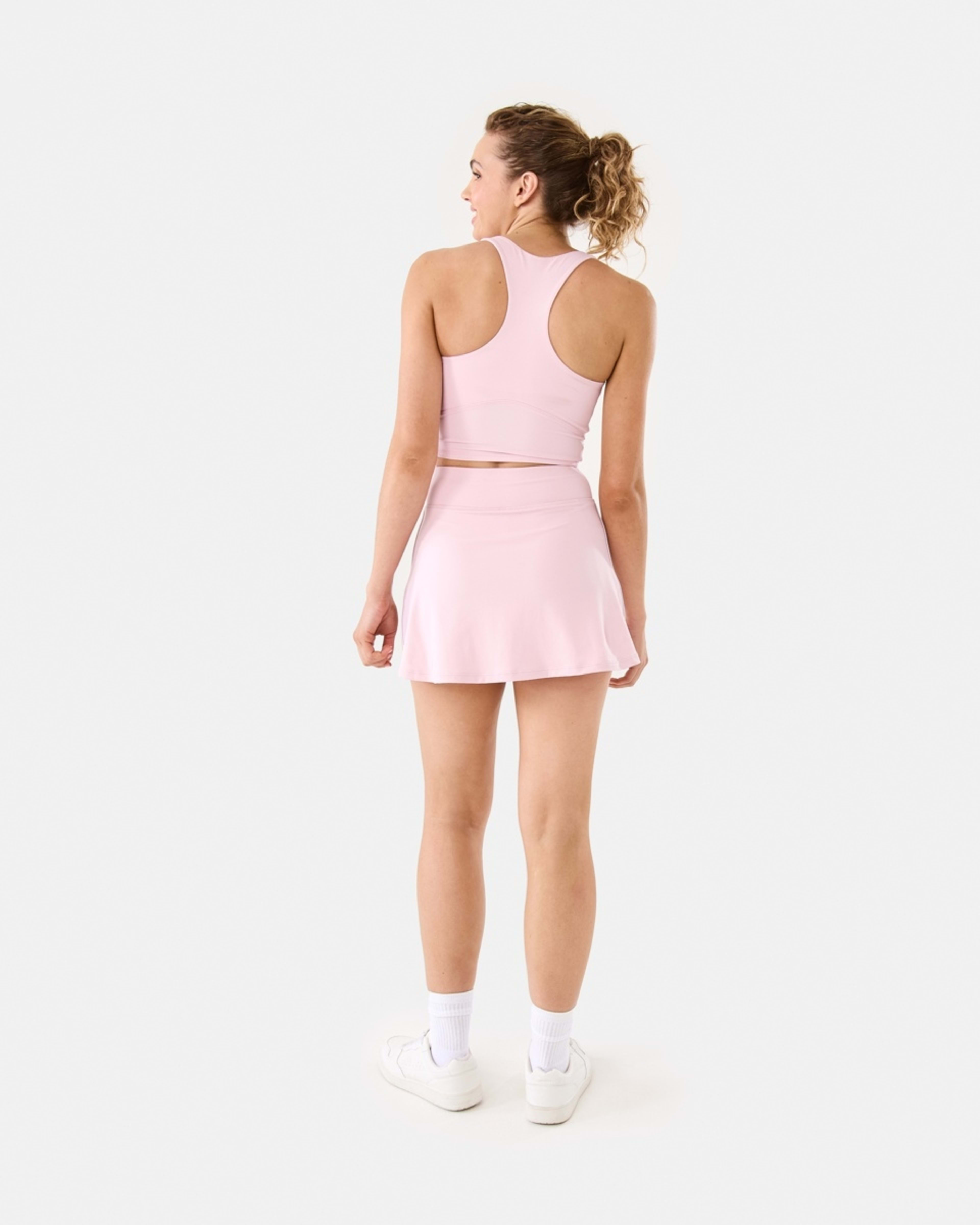 4 Active Womens Ultrasoft Longline Crop Top AURA PINK, 4 of 7
