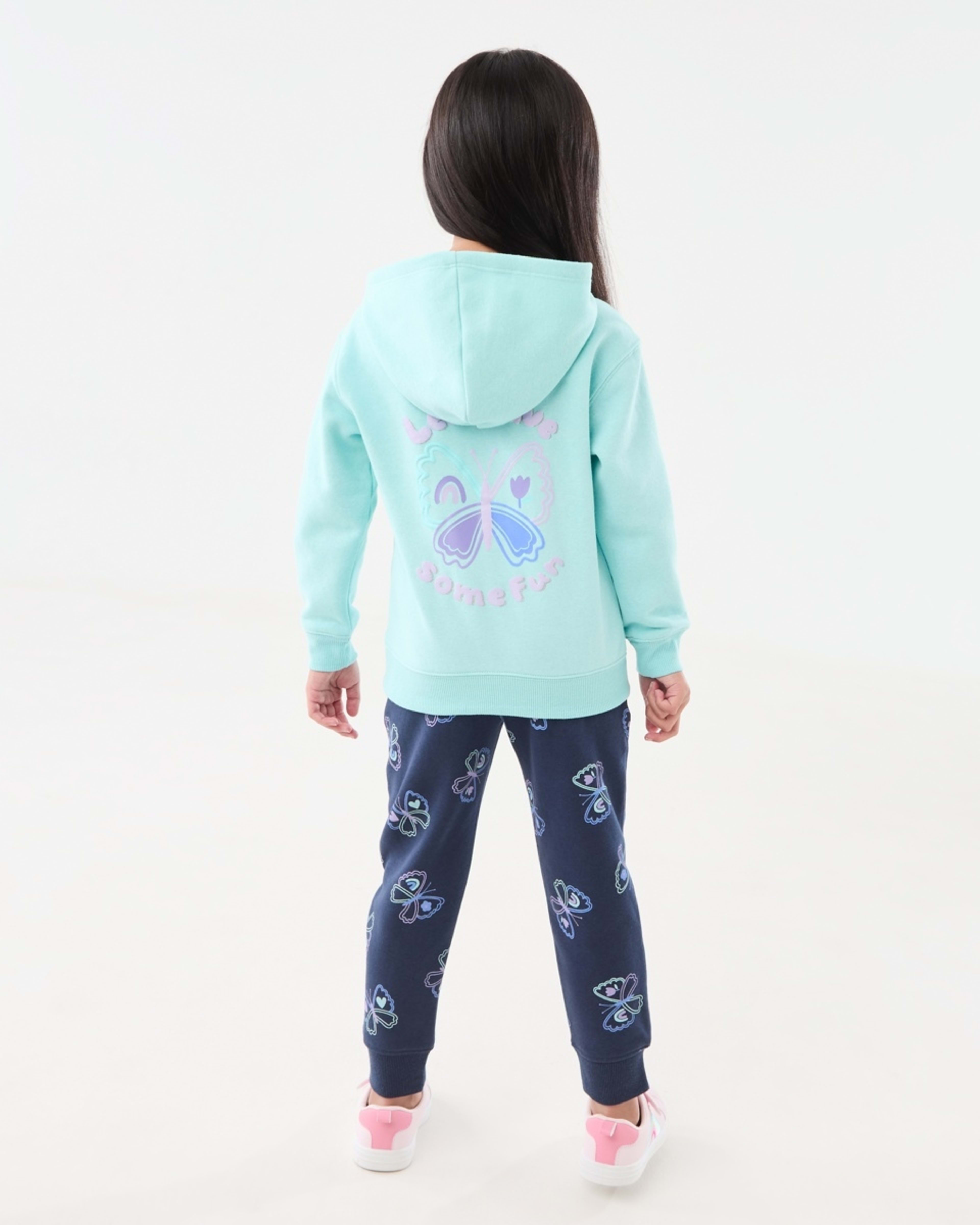 7 Printed Hoodie Lets Have Some Fun Turquoise, 7 of 9