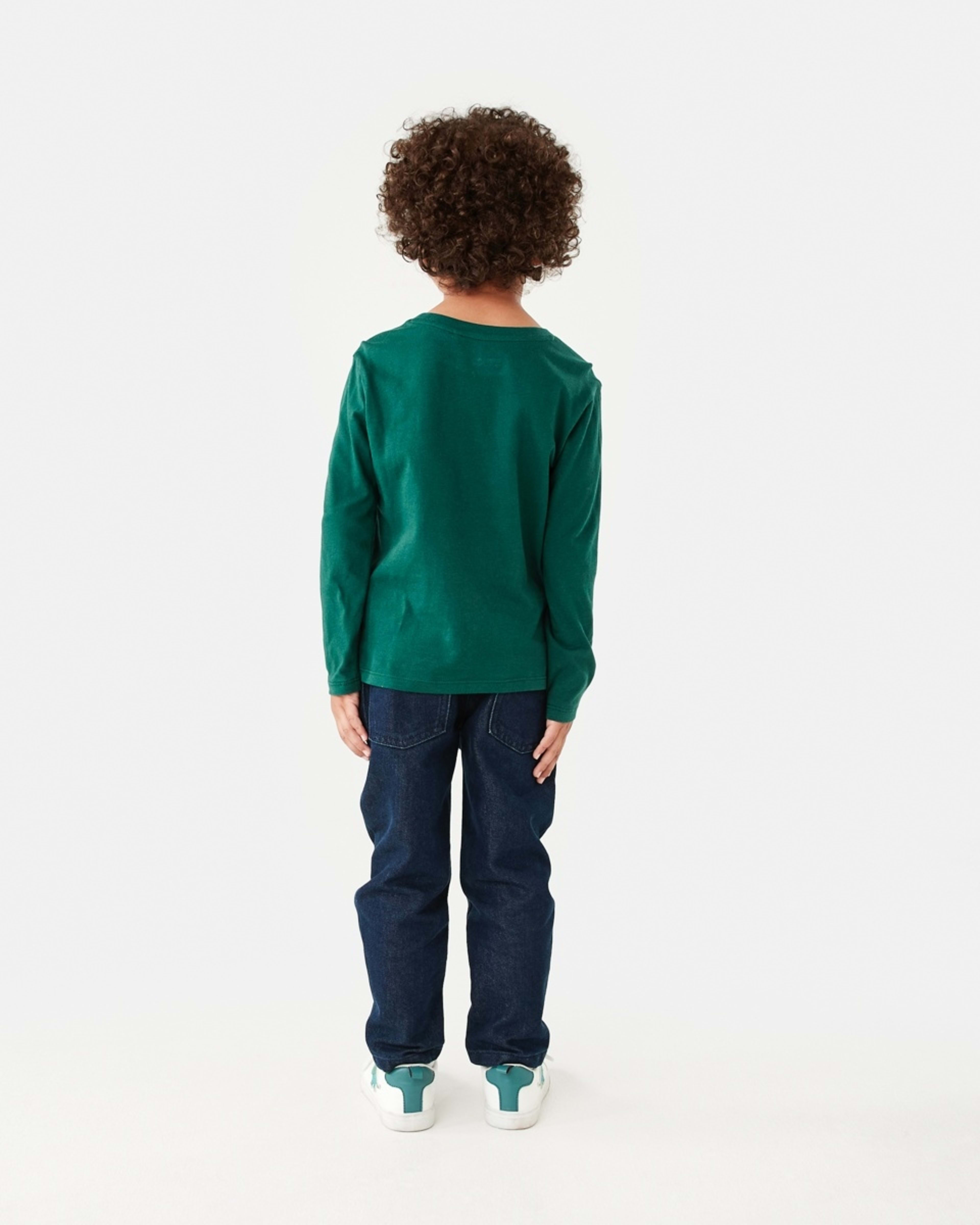 6 Long Sleeve Print T-shirt Grn Awesom, 6 of 8