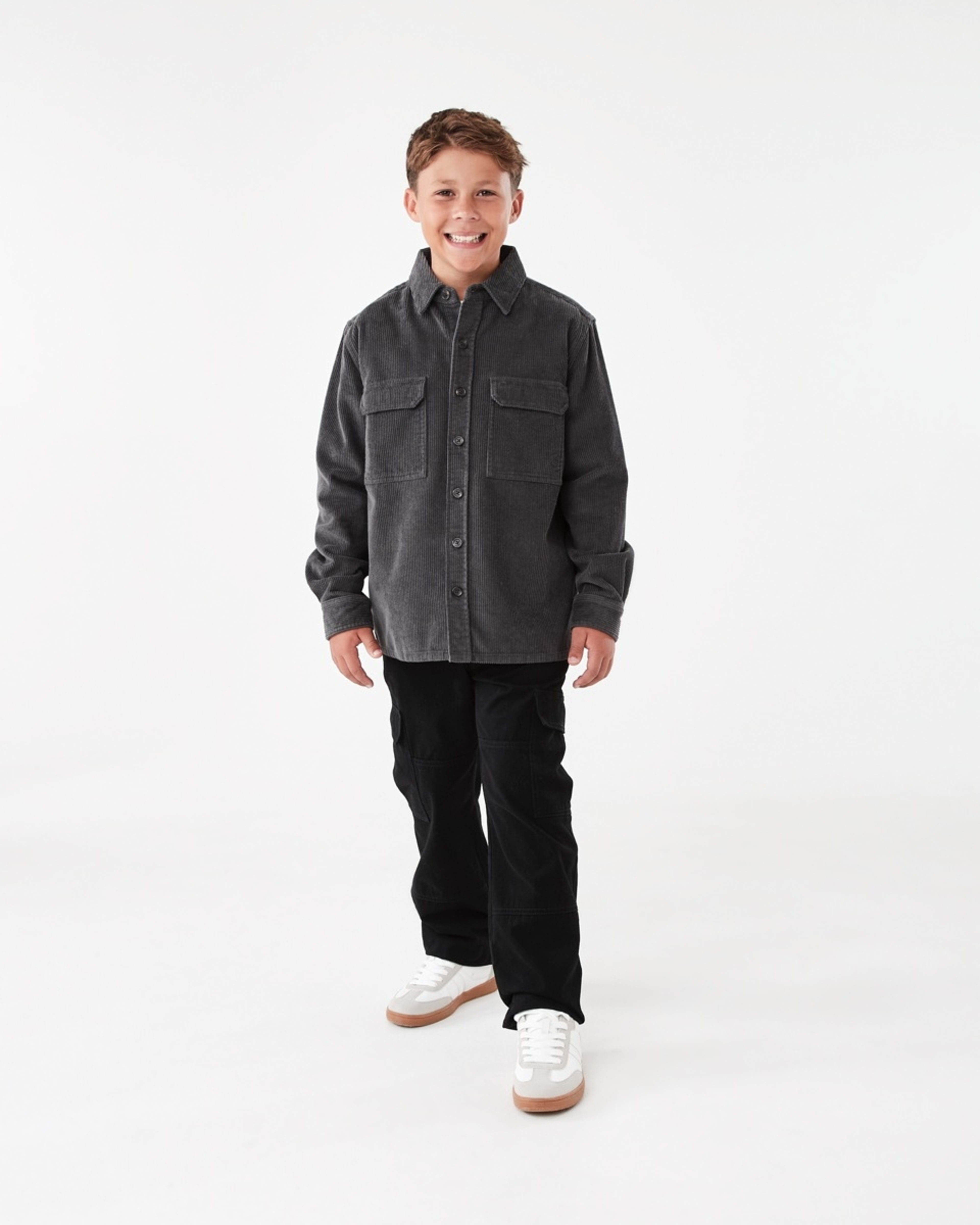 7 Utility Corduroy Overshirt Dark Magnet, 7 of 8