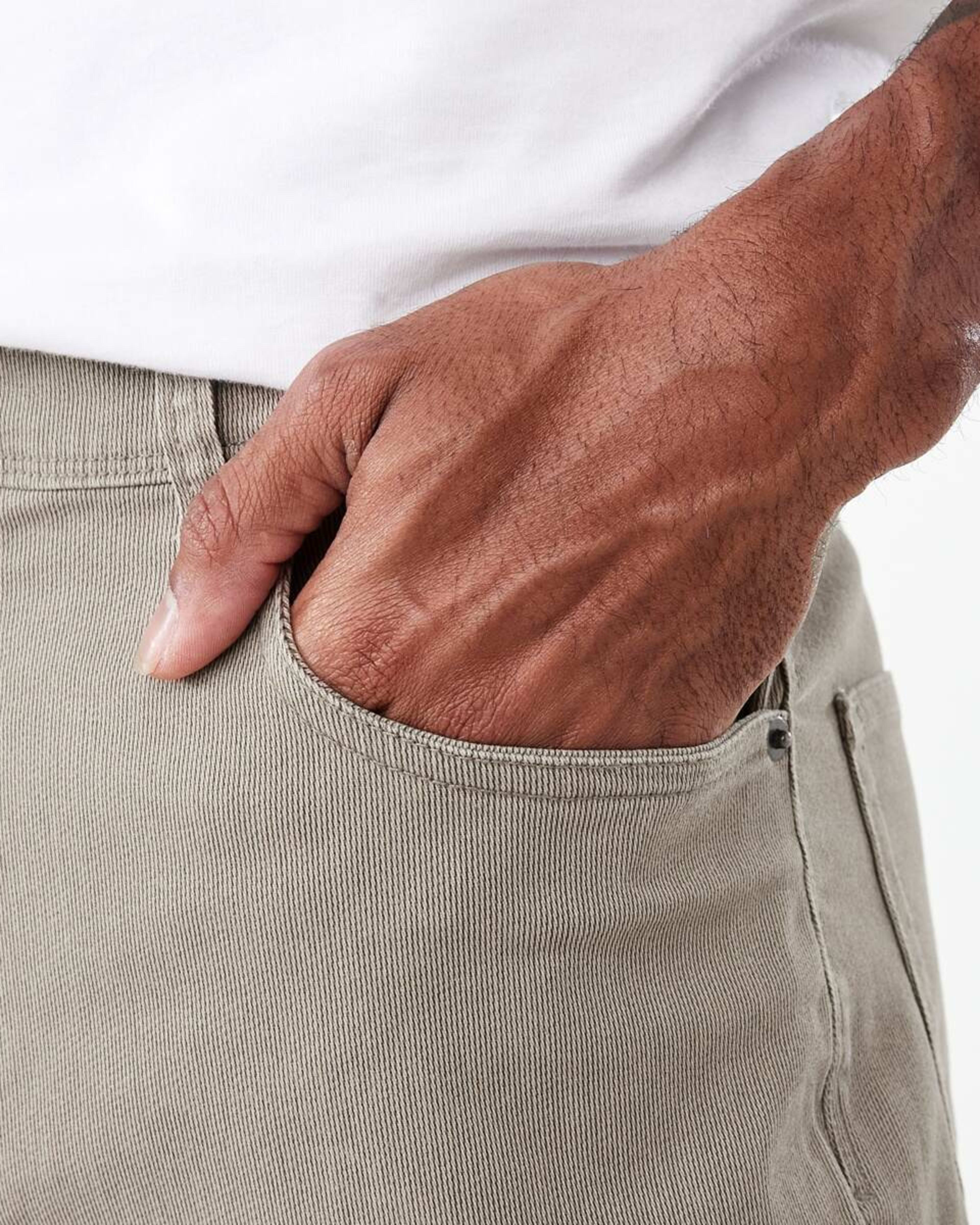 5 Straight Textured Jeans LIGHT TAUPE, 5 of 5