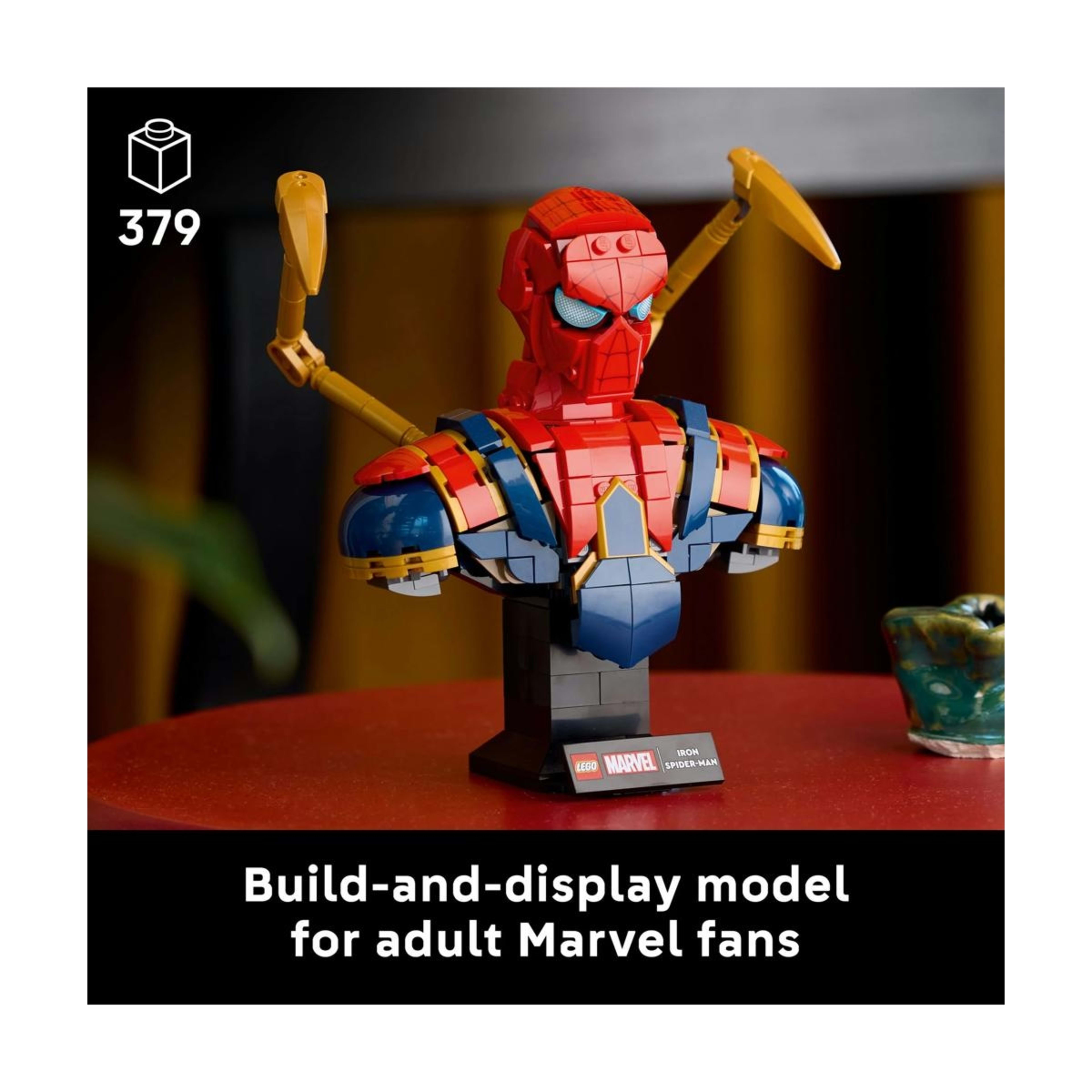 3 LEGO Super Heroes Iron Spider-Man Bust 76326, 3 of 10