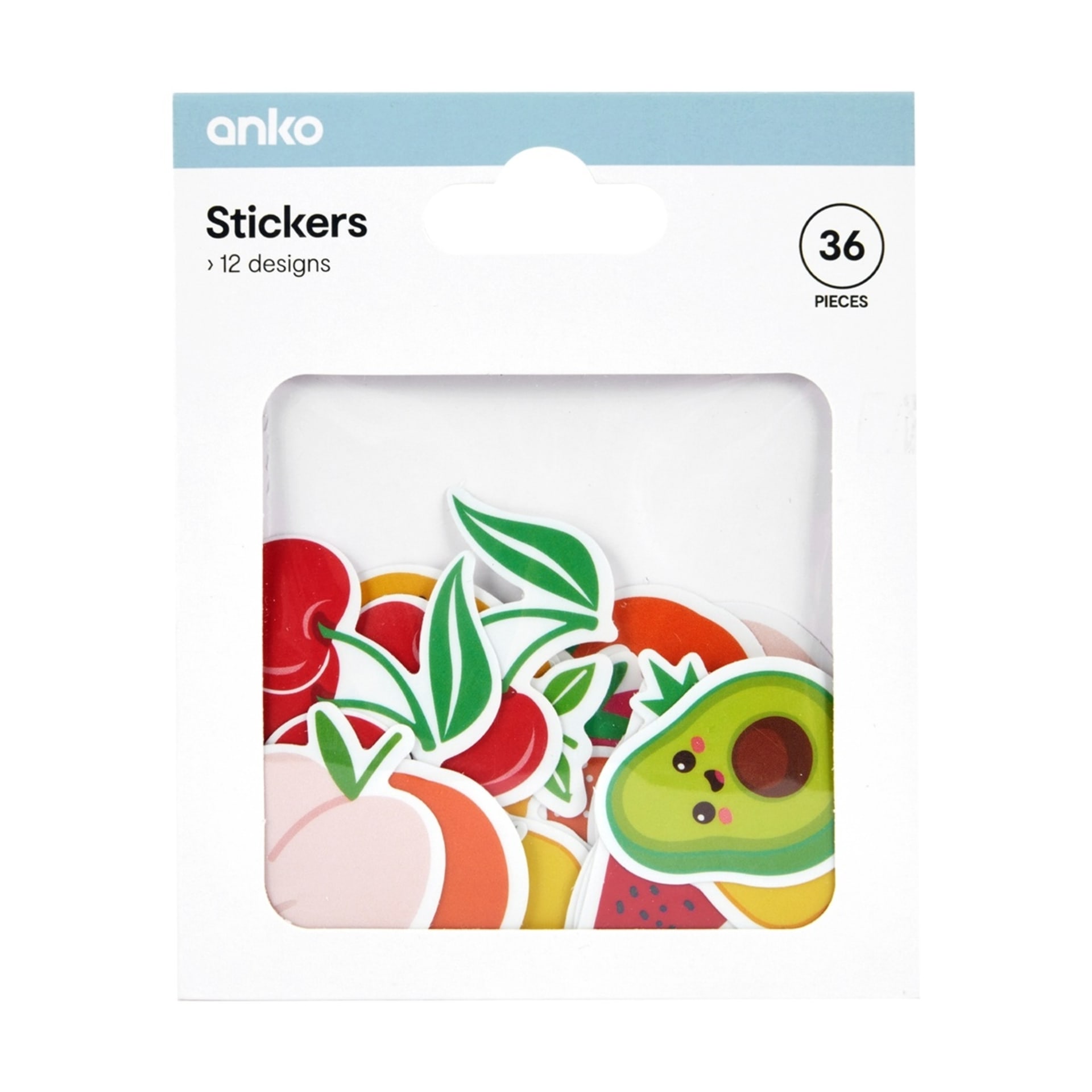 36 Piece Stickers - Fruits - Kmart NZ