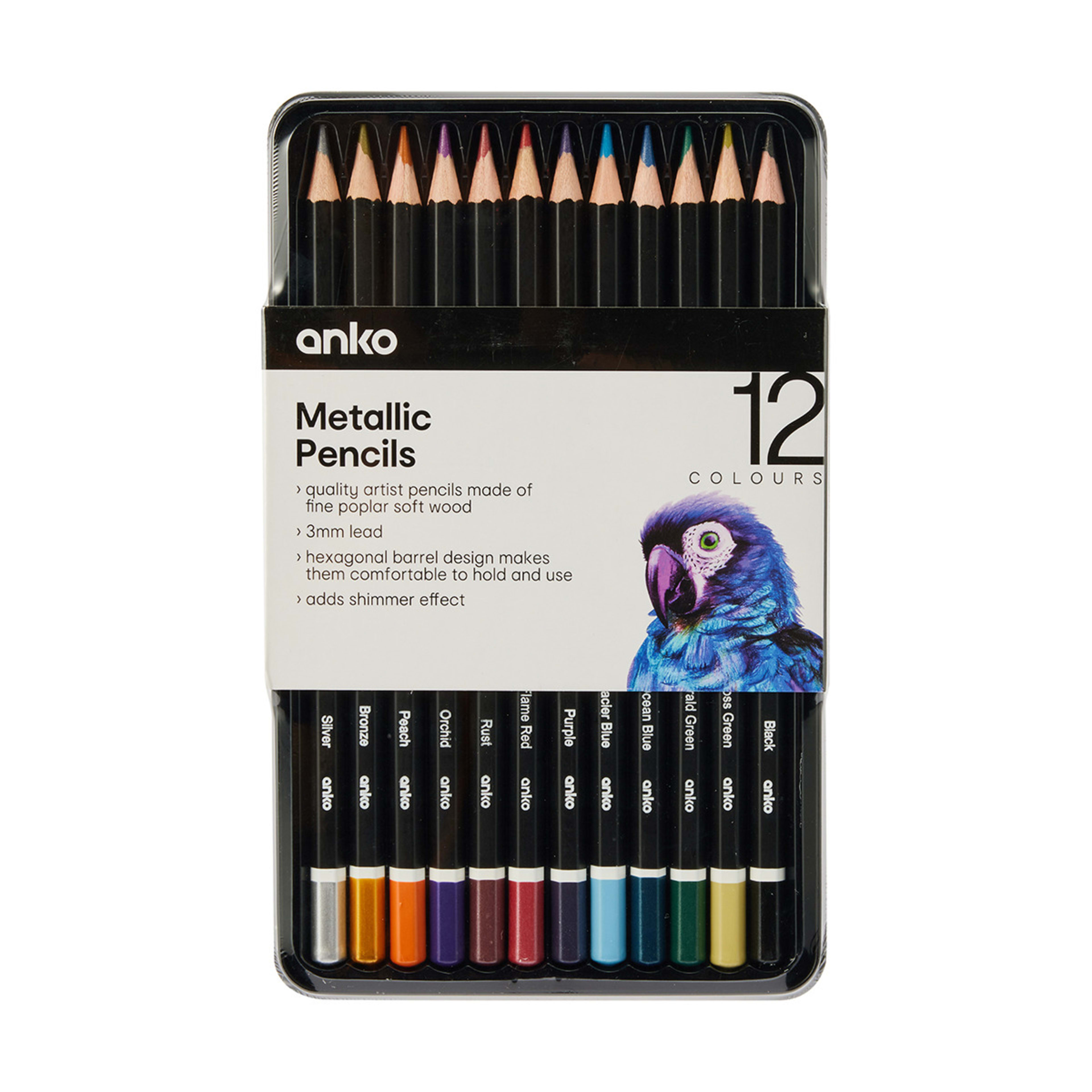 1 12 Pack Metallic Pencils