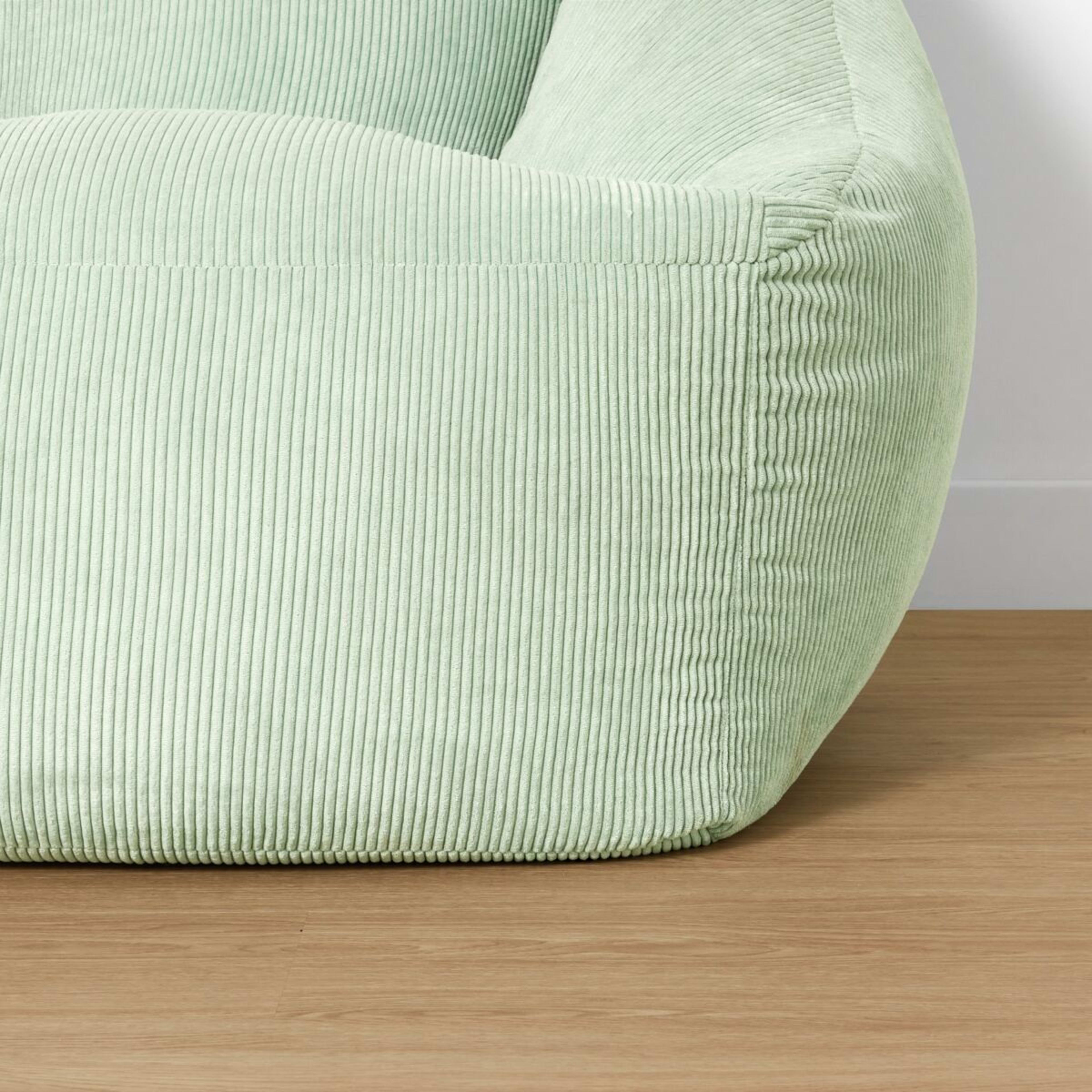 7 Corduroy Bean Bag - Green, 7 of 8
