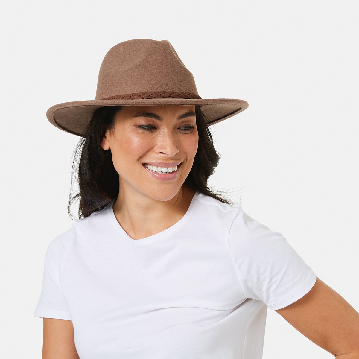 Fedora Hat with Statement Band Kmart