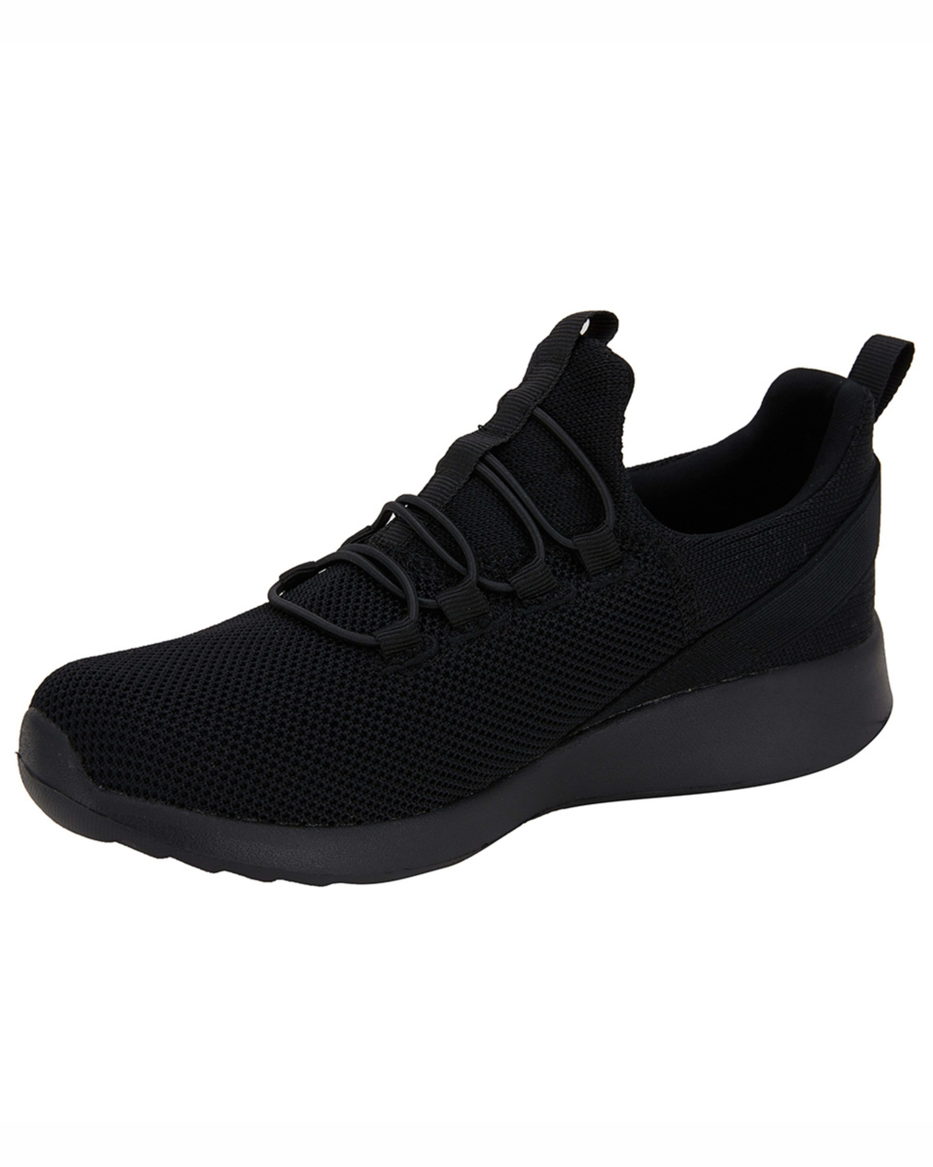 3 Comfort Sneakers with Elastic Laces BLACK, 3 of 5