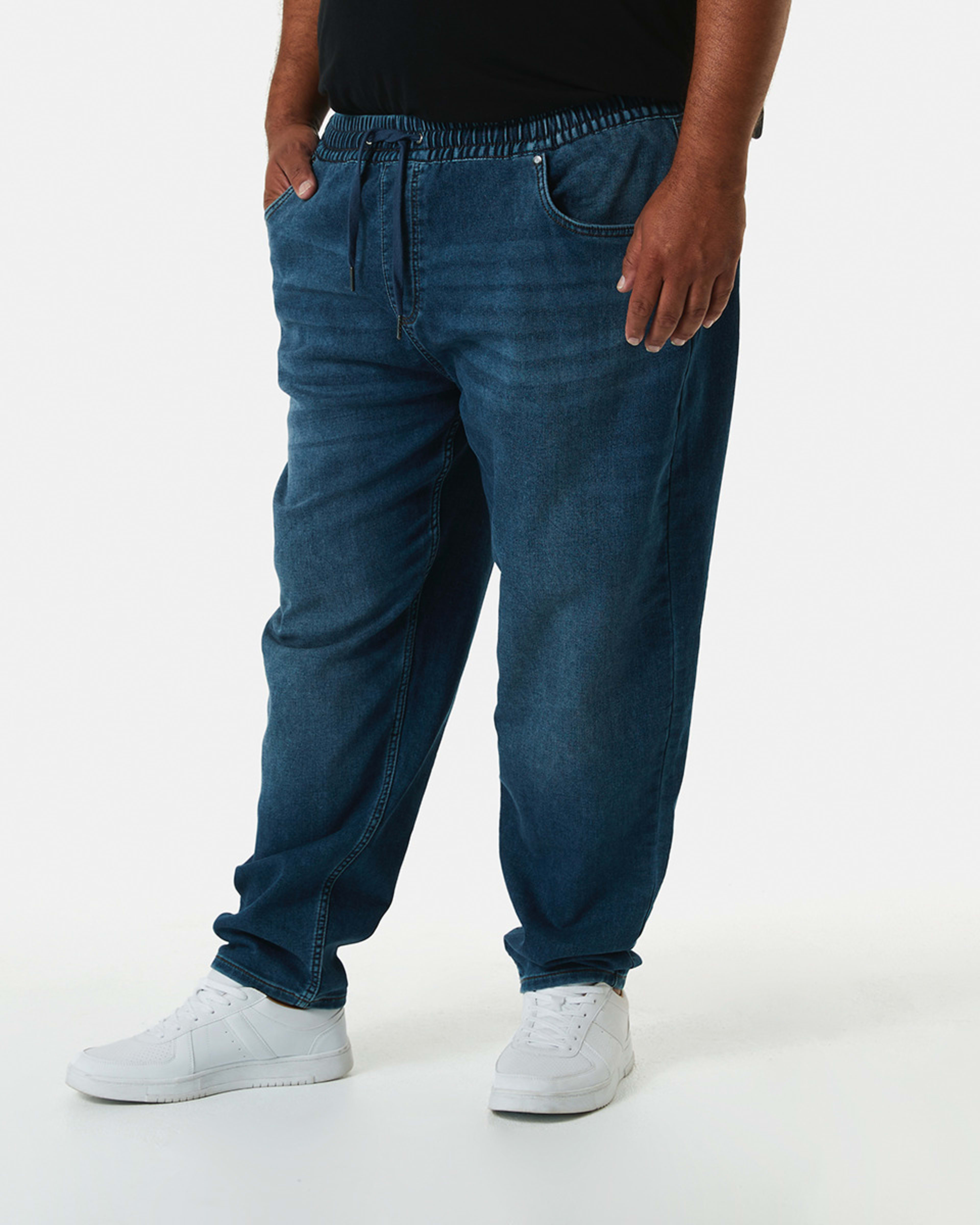 Men's Larger Size Knit Jogger Jeans Kmart
