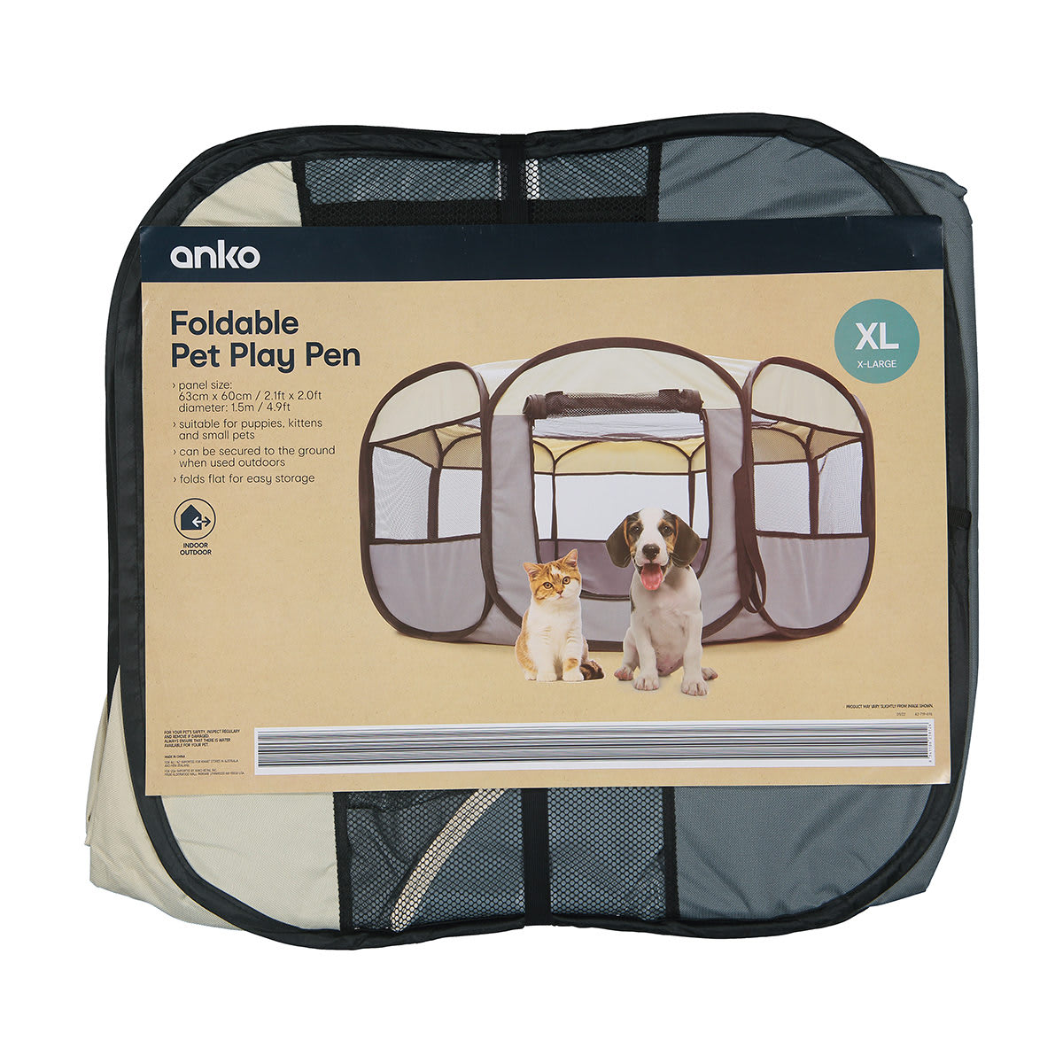 Foldable Pet Play Pen Extra Large Kmart