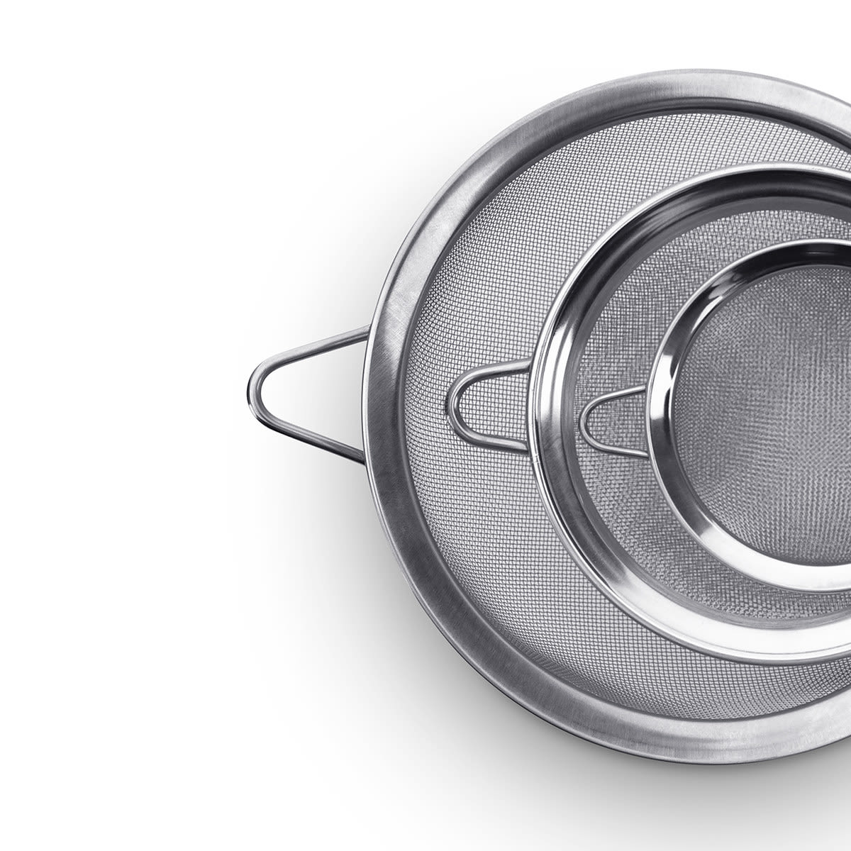 3 Metal Strainers Kmart