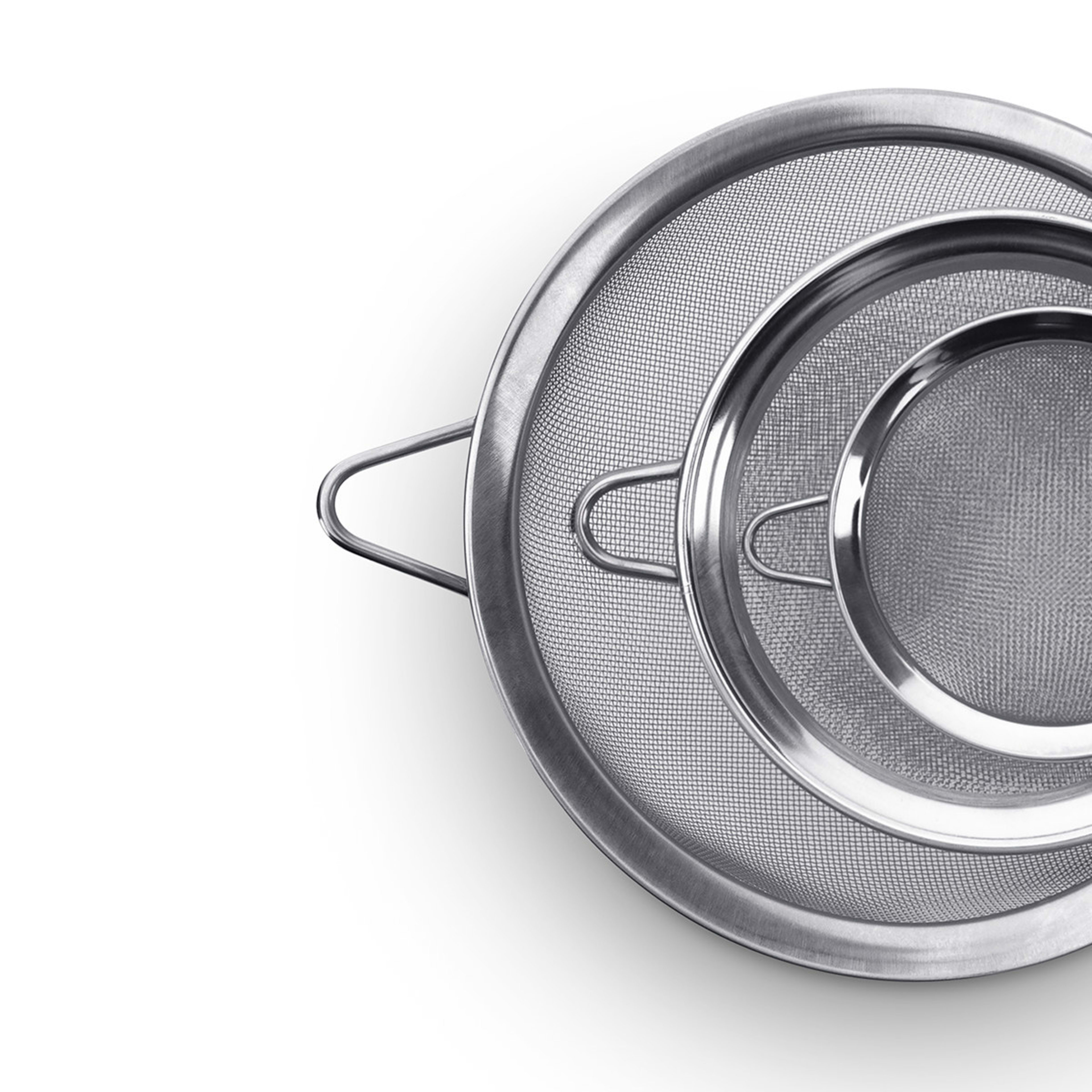 3 Metal Strainers Kmart