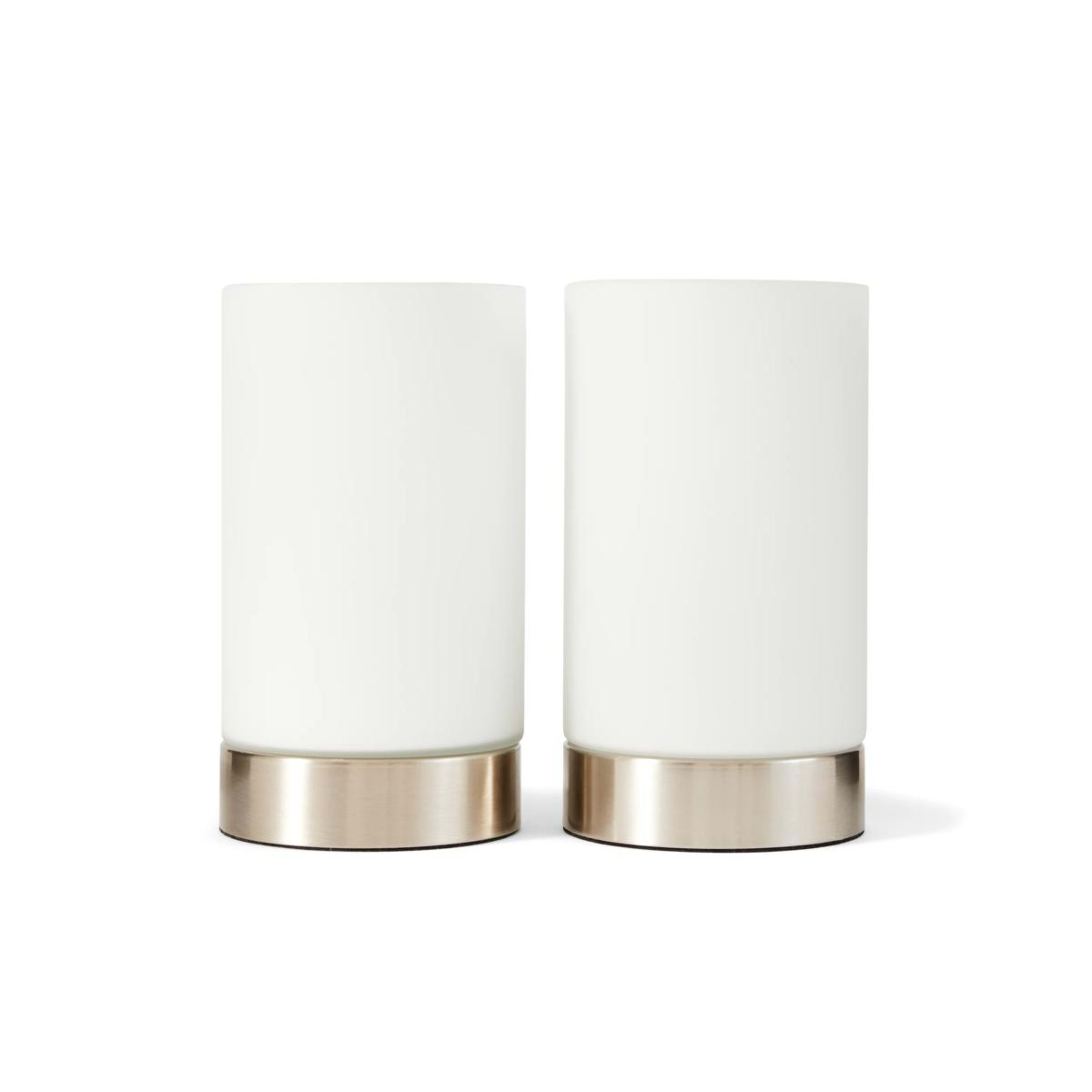 3 2 Pack Glass Touch Lamps, 3 of 7