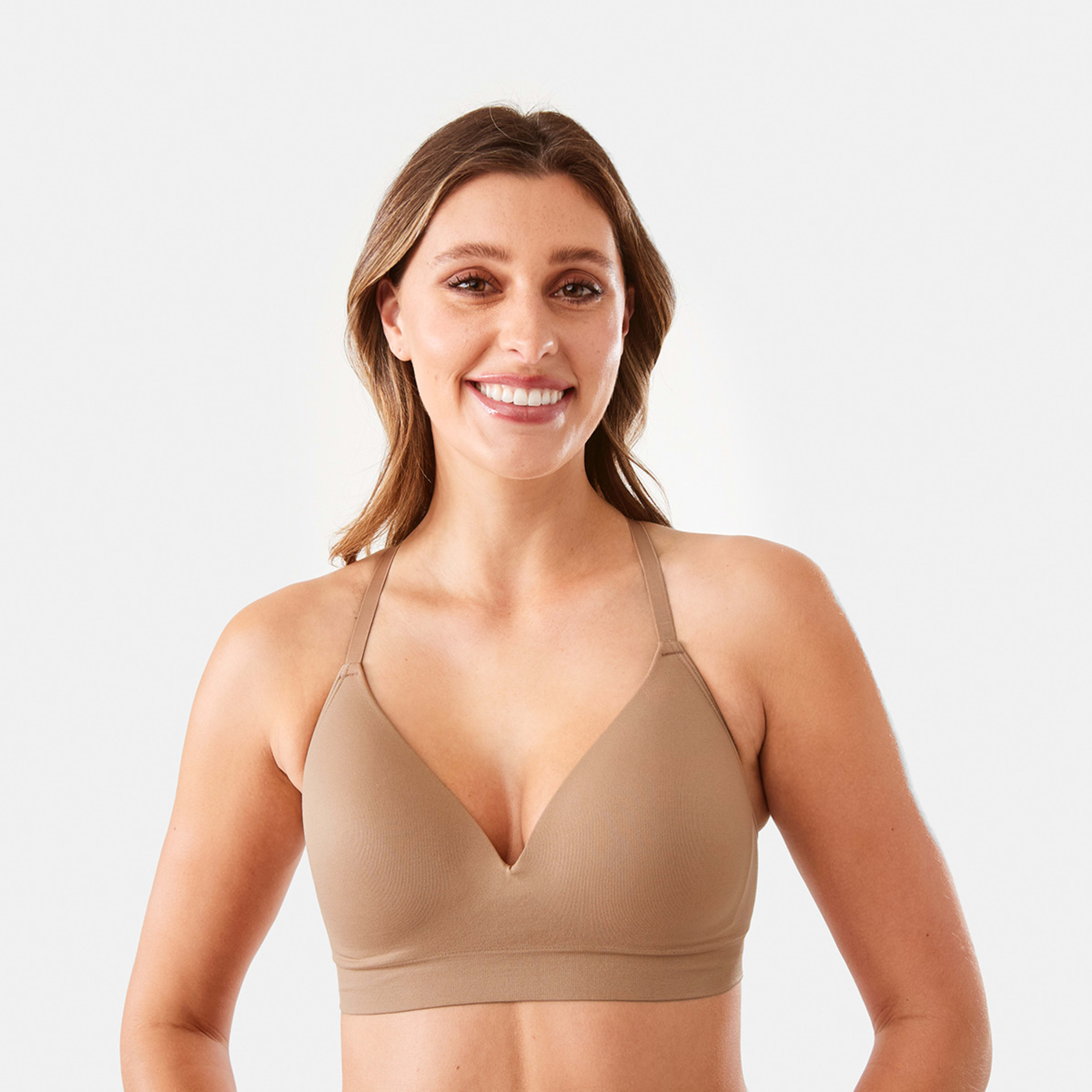 3 2 Pack Wirefree Racerback T-shirt Bra Sc Bk, 3 of 9