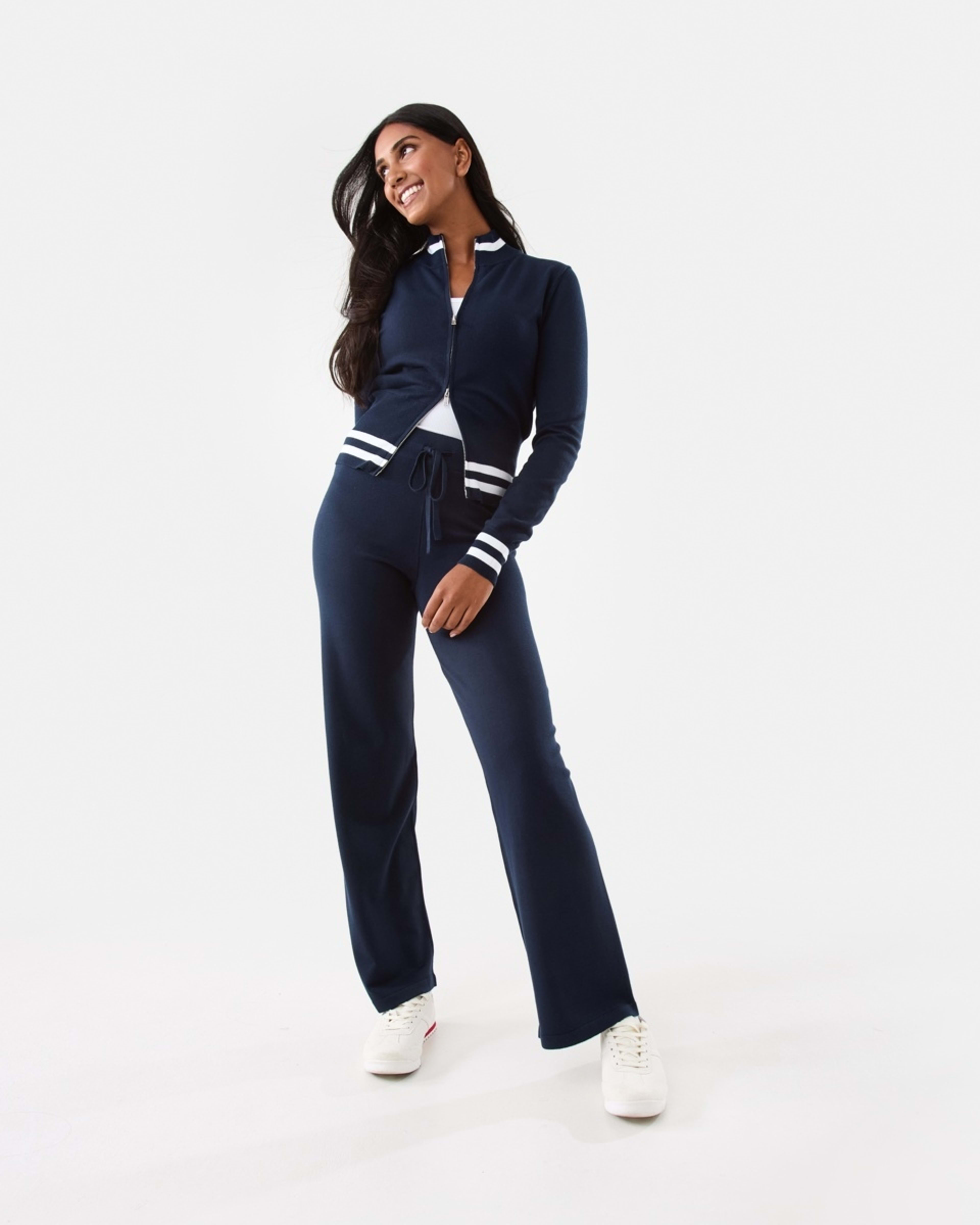 2 True Knit Tie Waist Pants Navy Blaze, 2 of 6