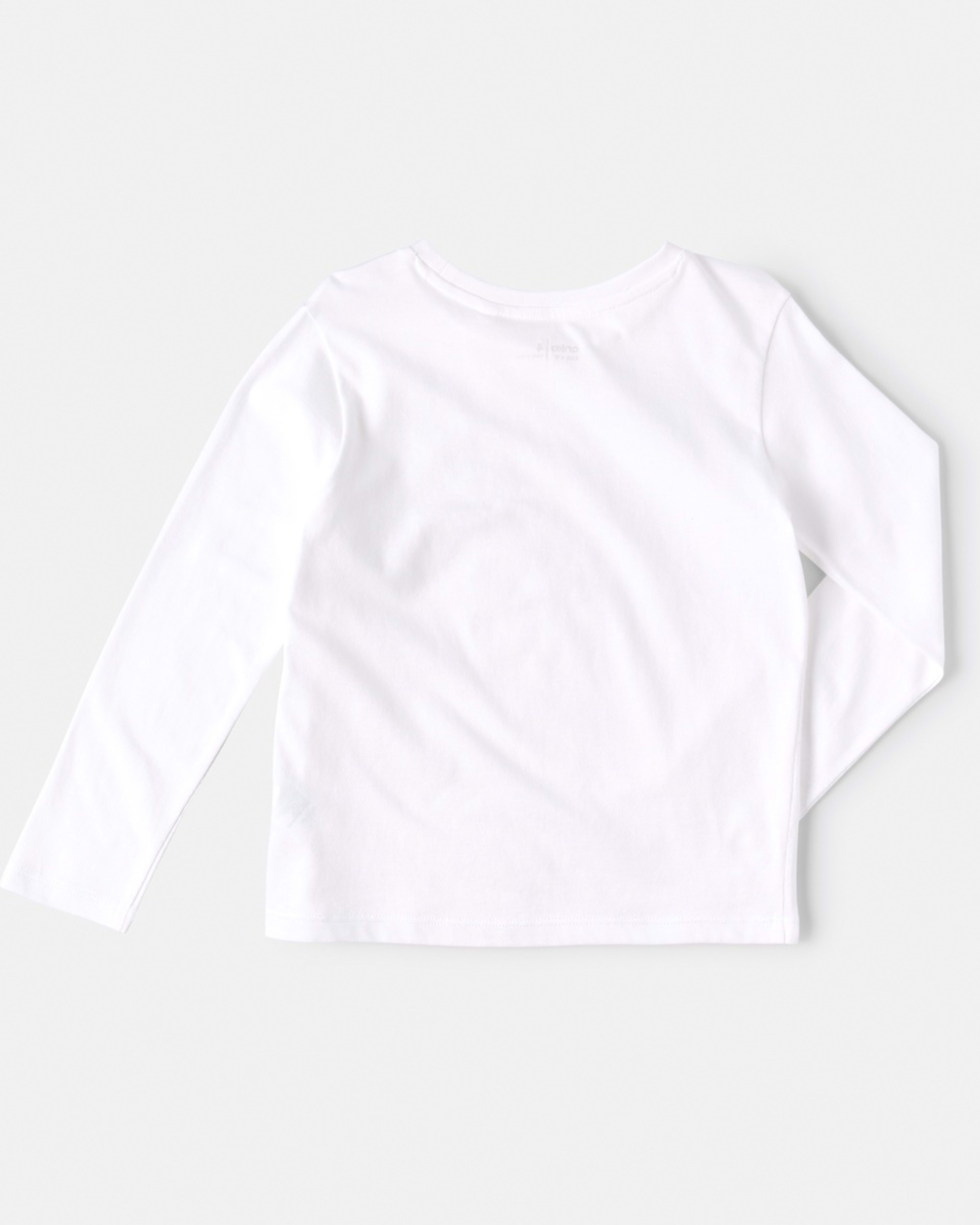 8 Long Sleeve Plain T-shirt White, 8 of 8