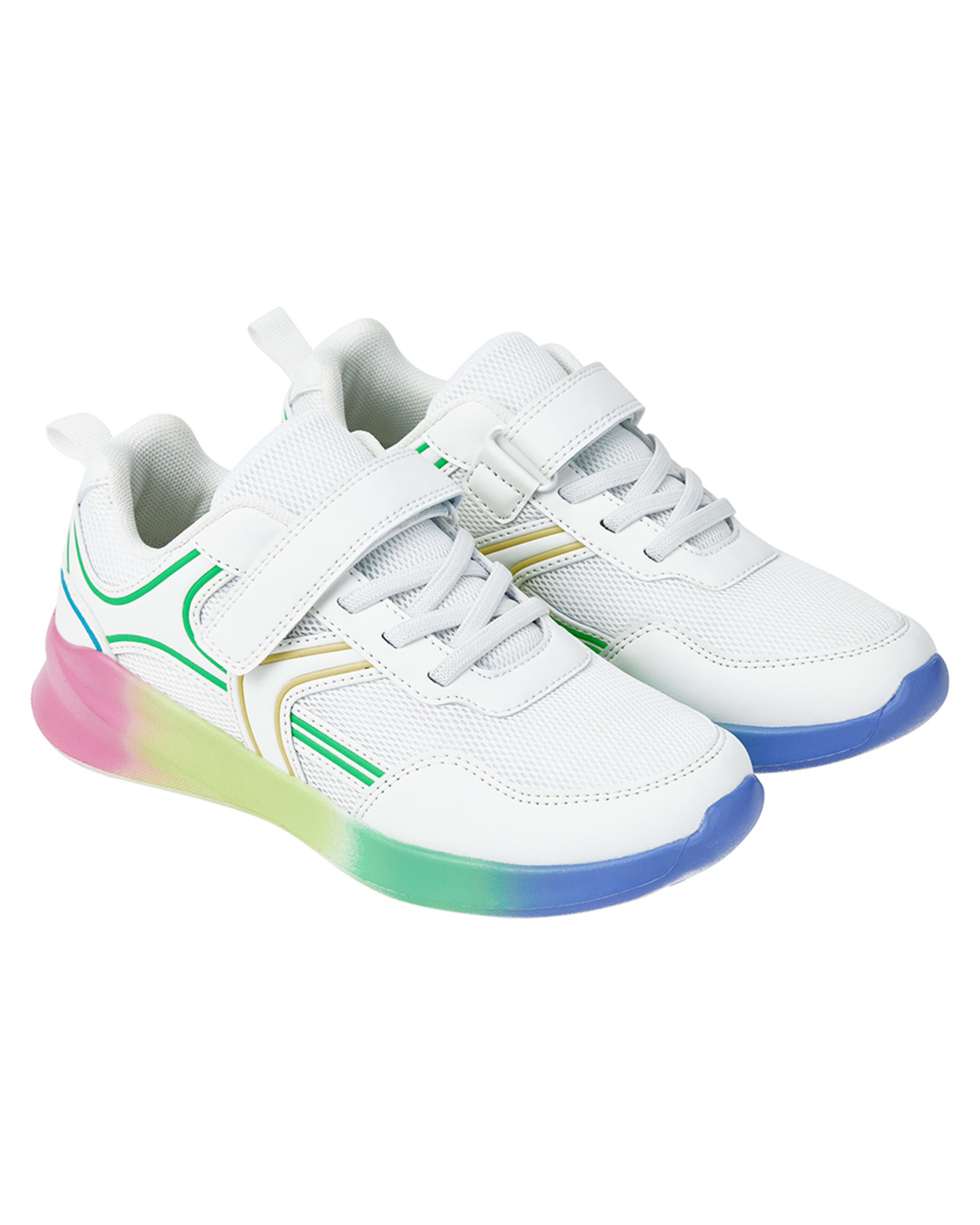 4 Senior Sneakers WHITE Ombre Sole, 4 of 5