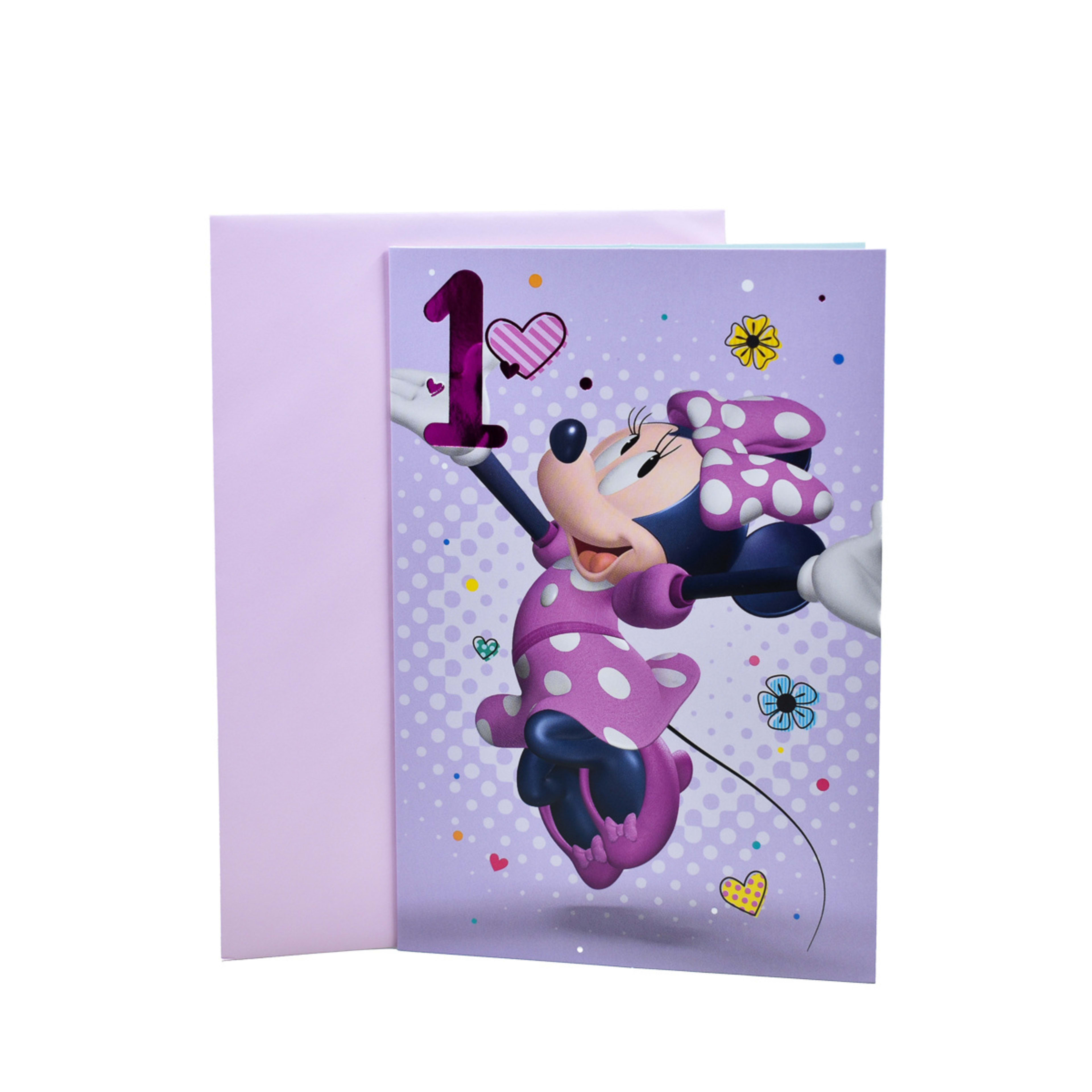 1 Hallmark Birthday Card Age 1 - Minnie Mouse