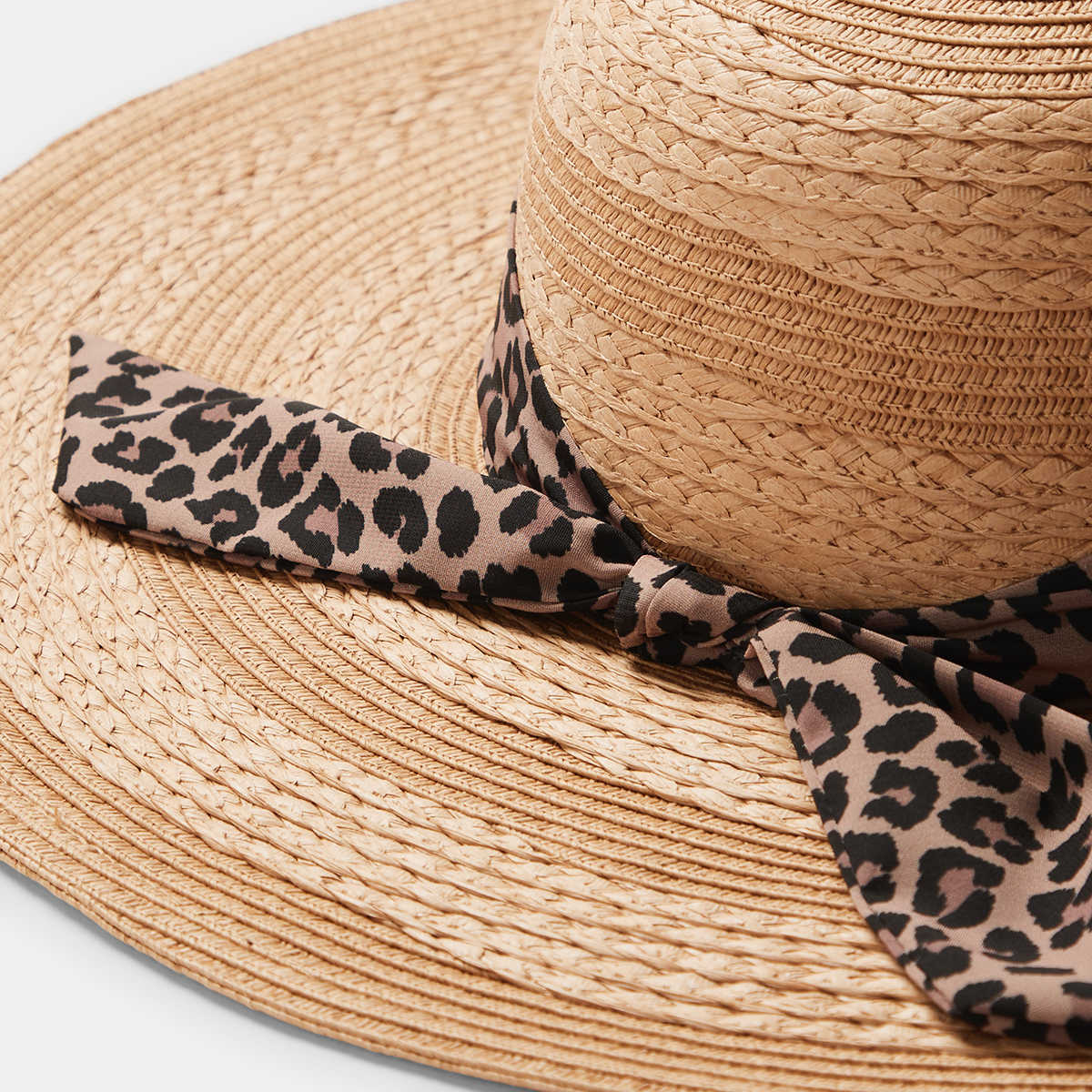 Ribbon Trim Wide Brim Hat Kmart