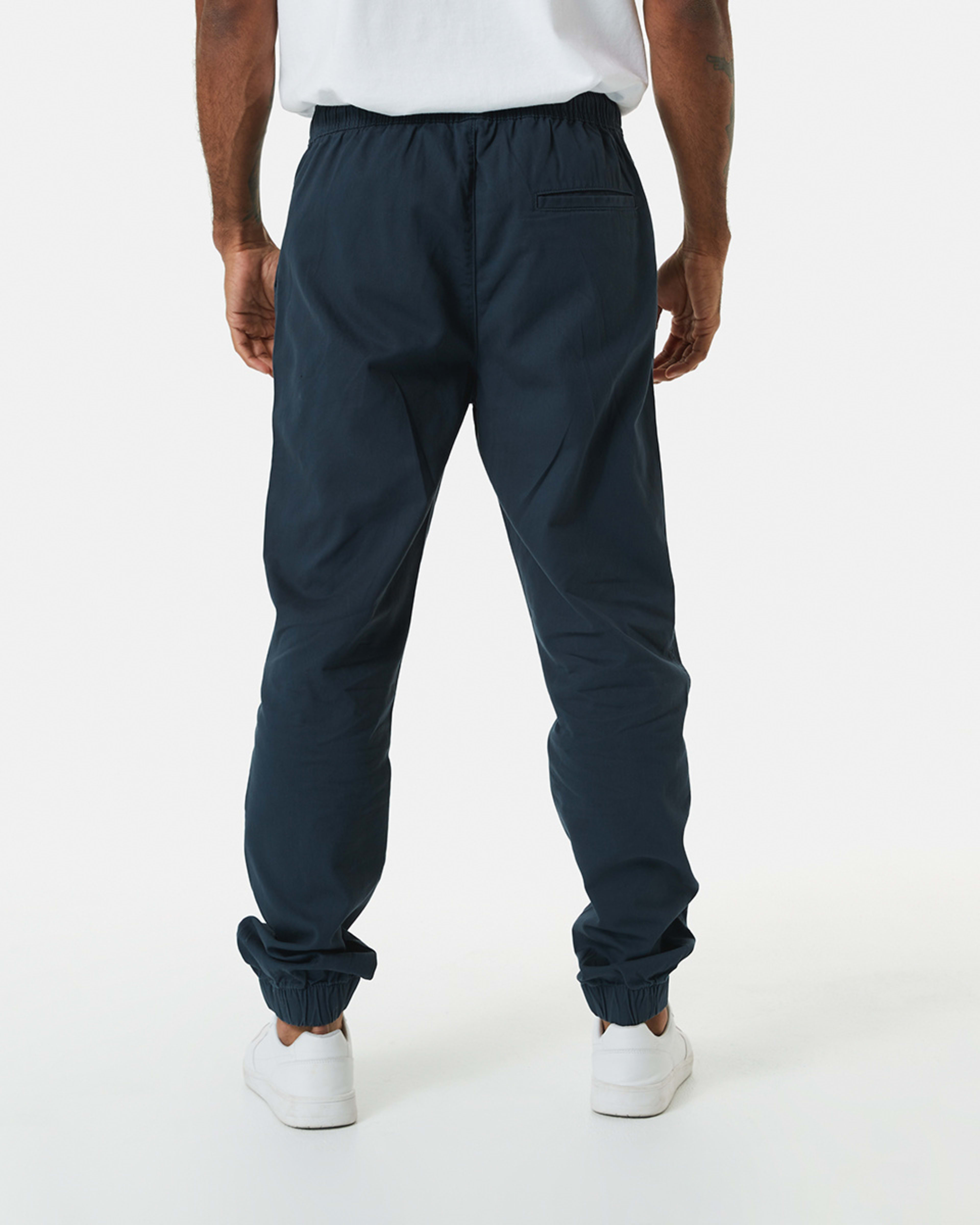 3 Elastic Waist Jogger Pants Navy Blue, 3 of 5