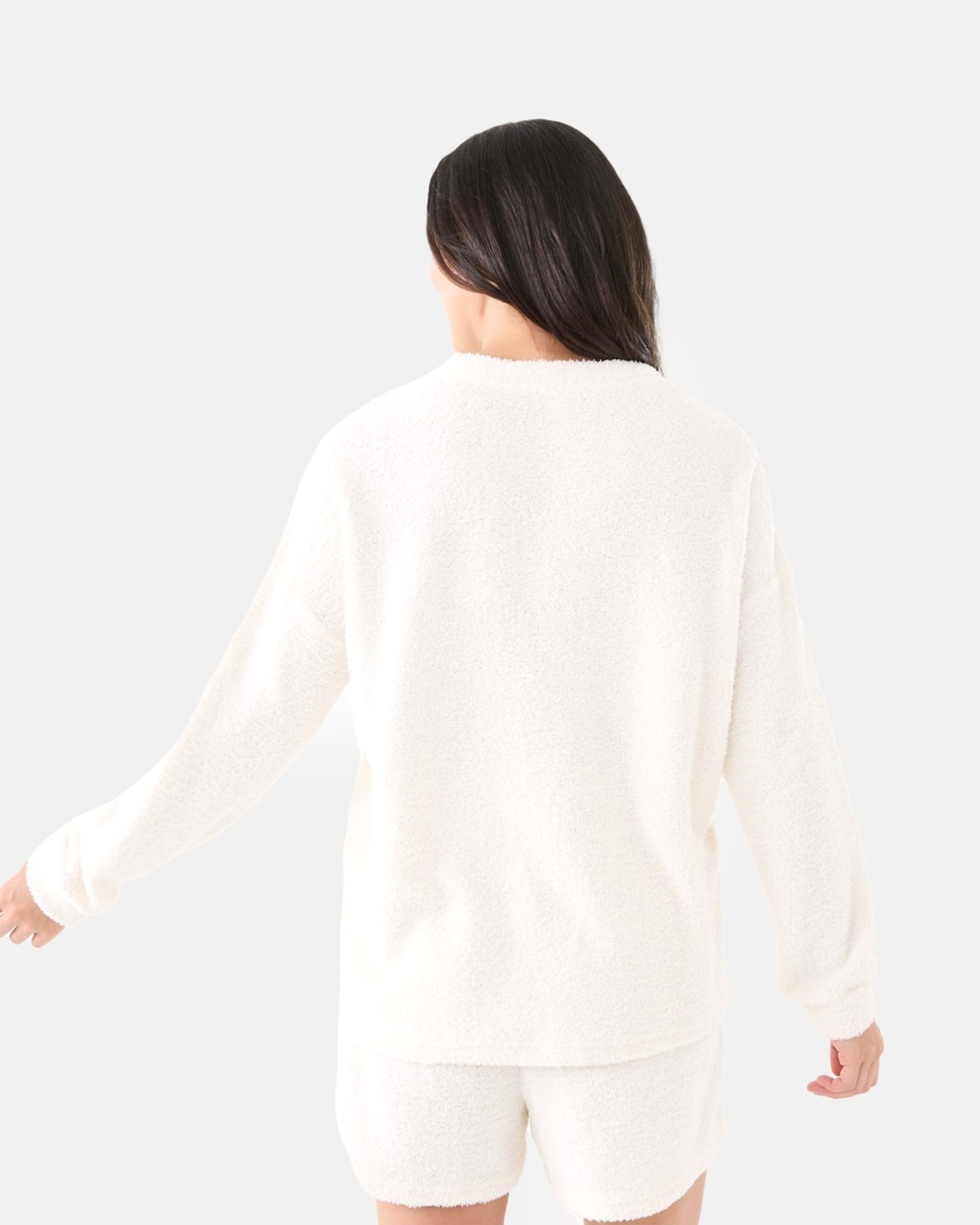 3 Long Sleeve Plush Fleece Top Whisper, 3 of 6