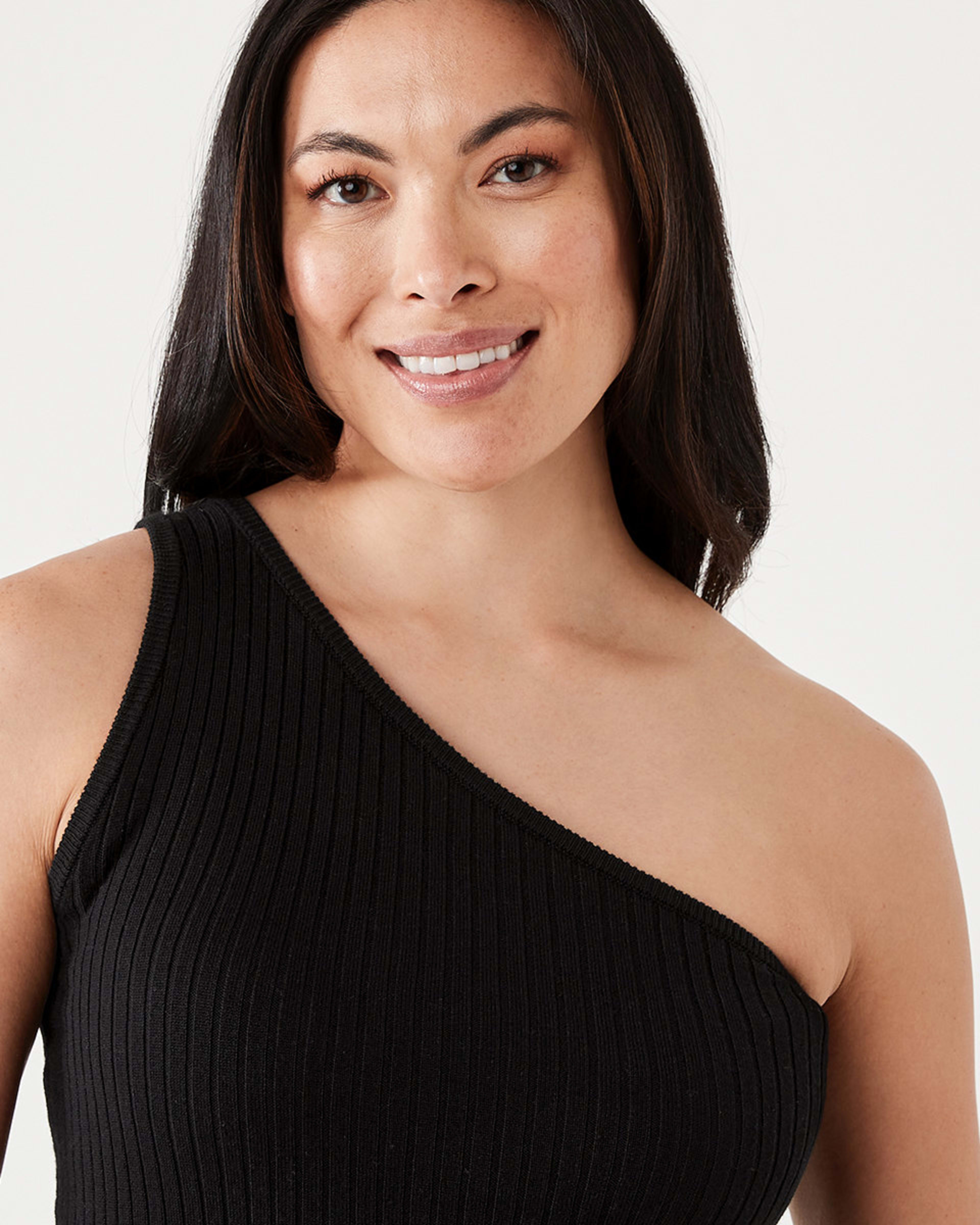 Sleeveless One Shoulder True Knit Top Kmart