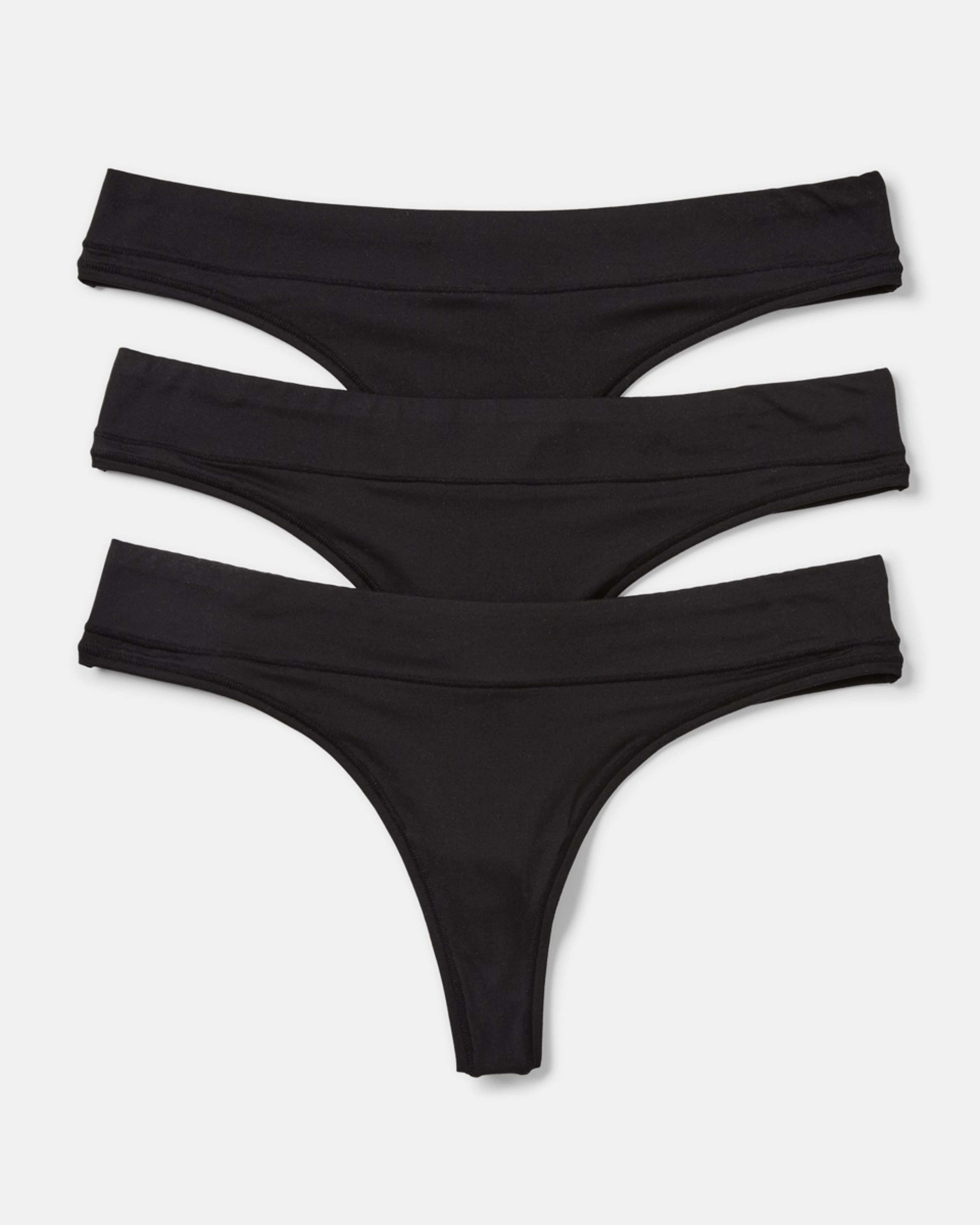 1 3 Pack Marla G-string Briefs BLACK