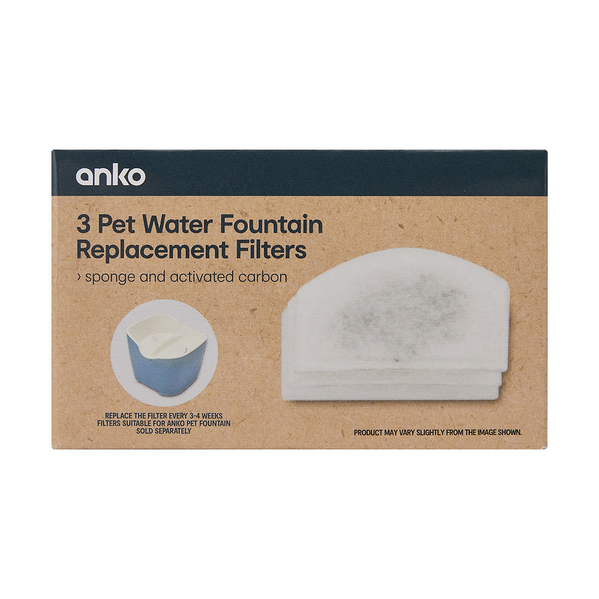 3 Pack Pet Water Fountain Replacement Filters Kmart
