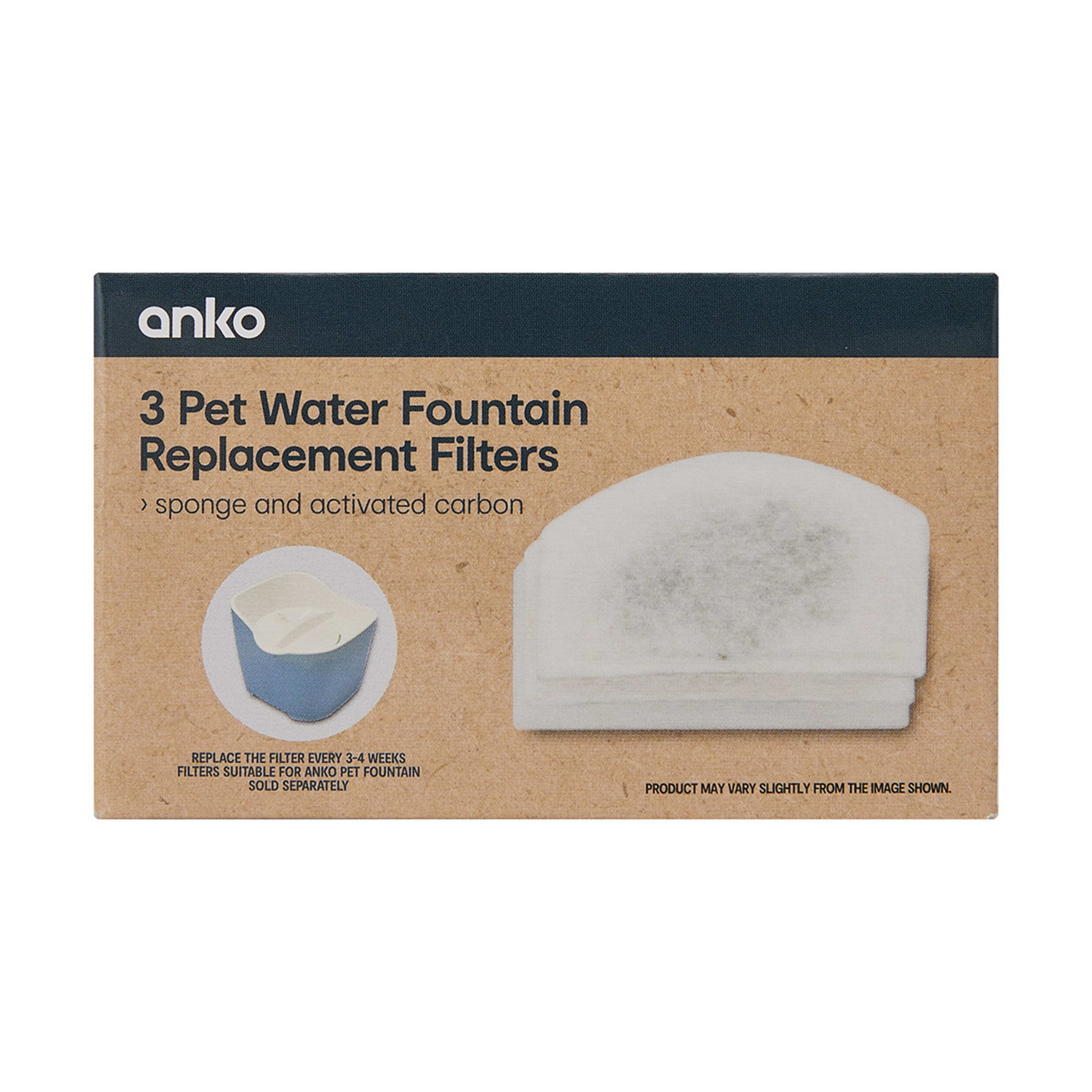 3 Pack Pet Water Fountain Replacement Filters Kmart