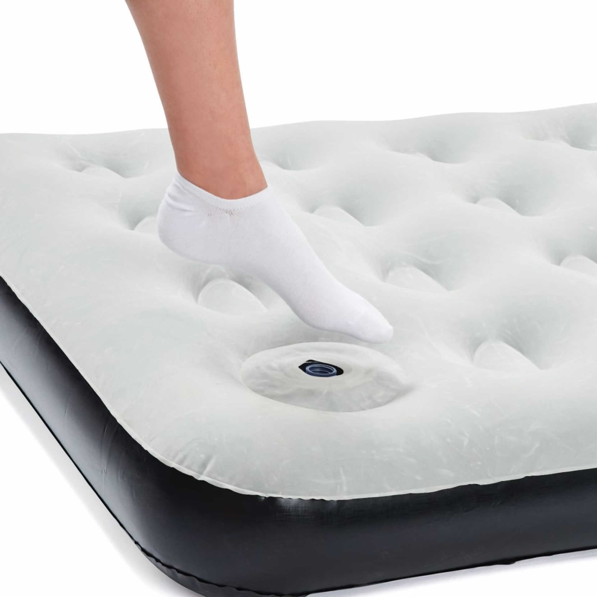 BuiltIn Foot Pump Air Mattress King Single Kmart