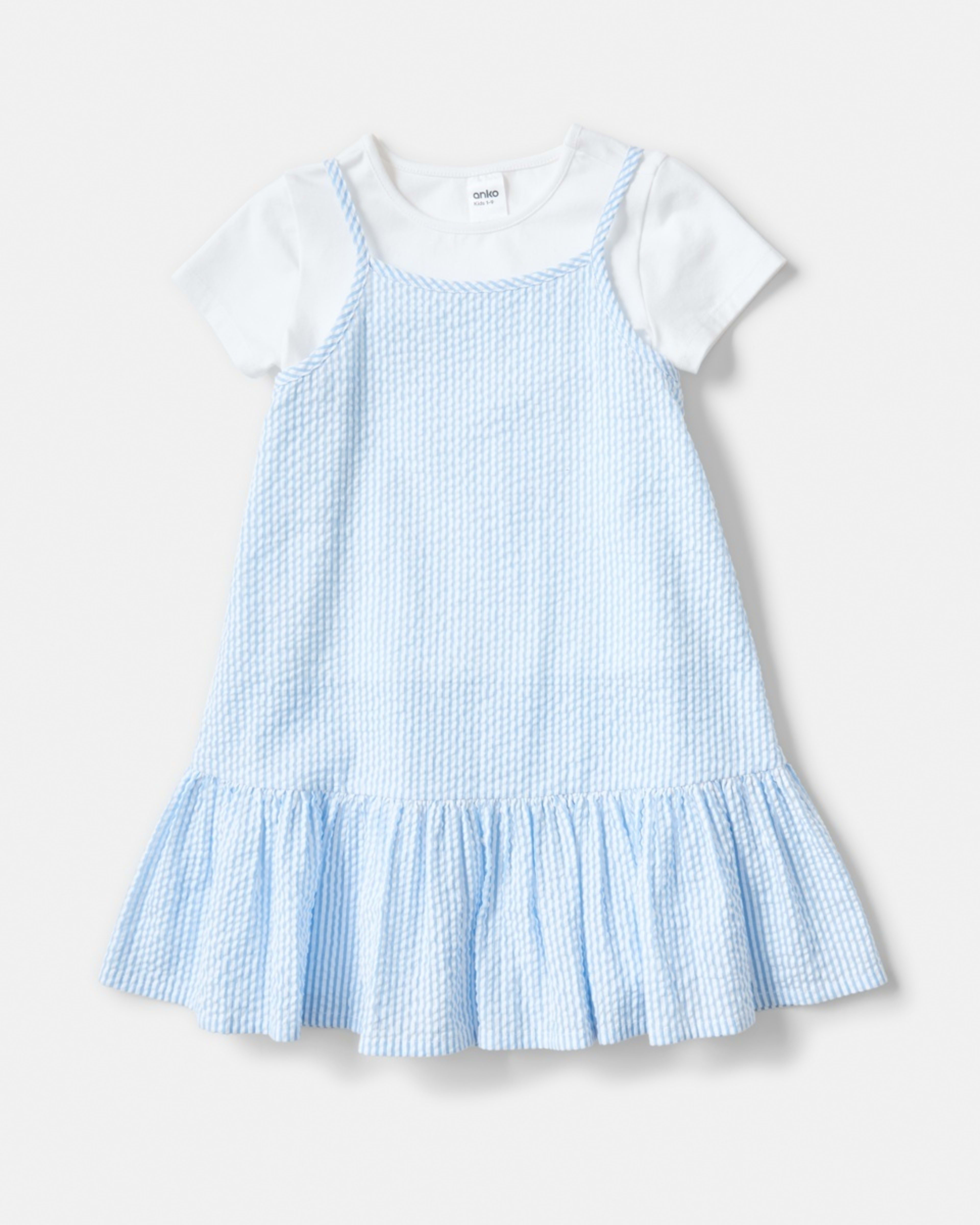 6 2 Piece T-shirt and Dress Set Stripe, 6 of 7