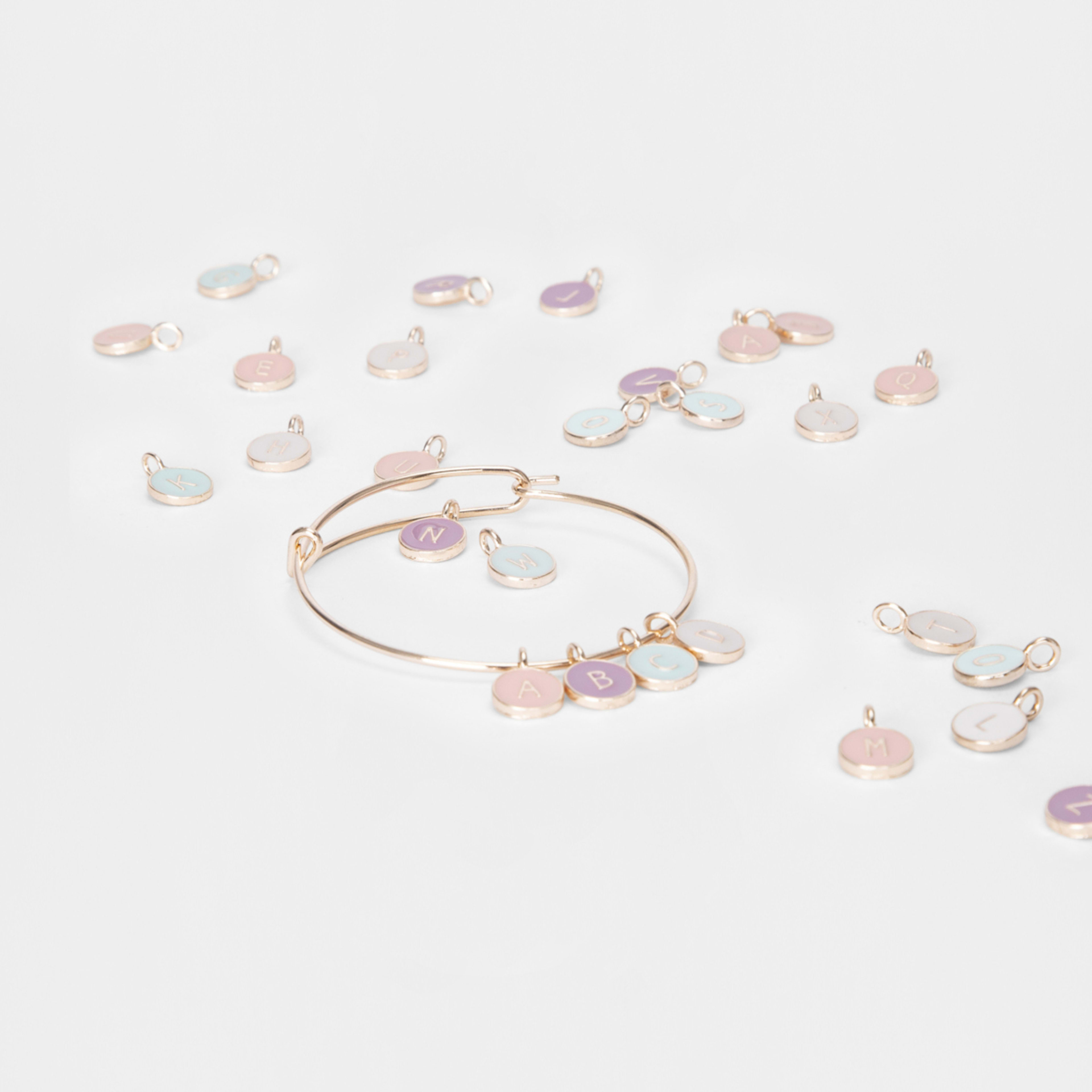 3 Alphabet Bracelet - Gold Tone, 3 of 4