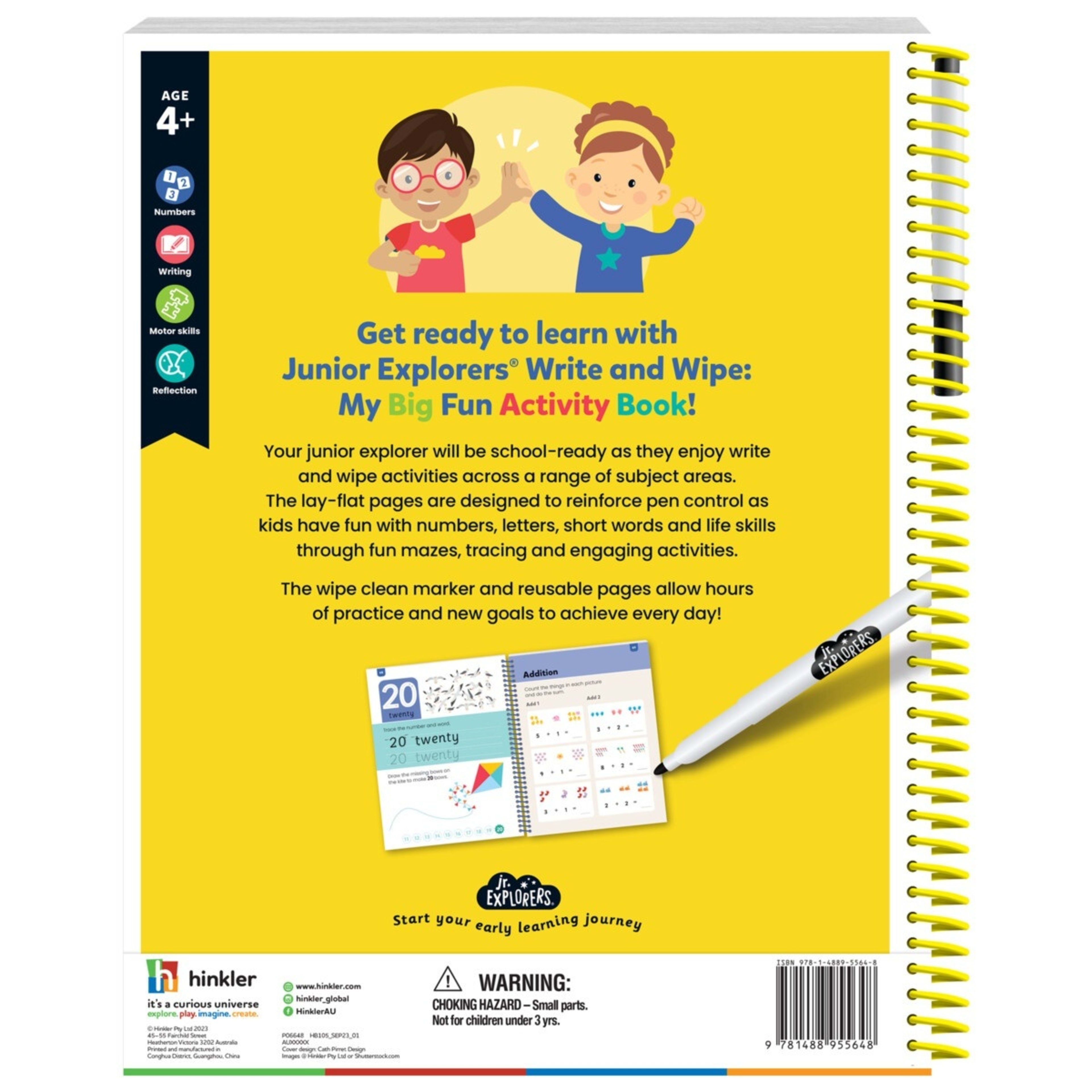 2 Junior Explorers Write & Wipe: My Big Fun Activity Book, 2 of 6