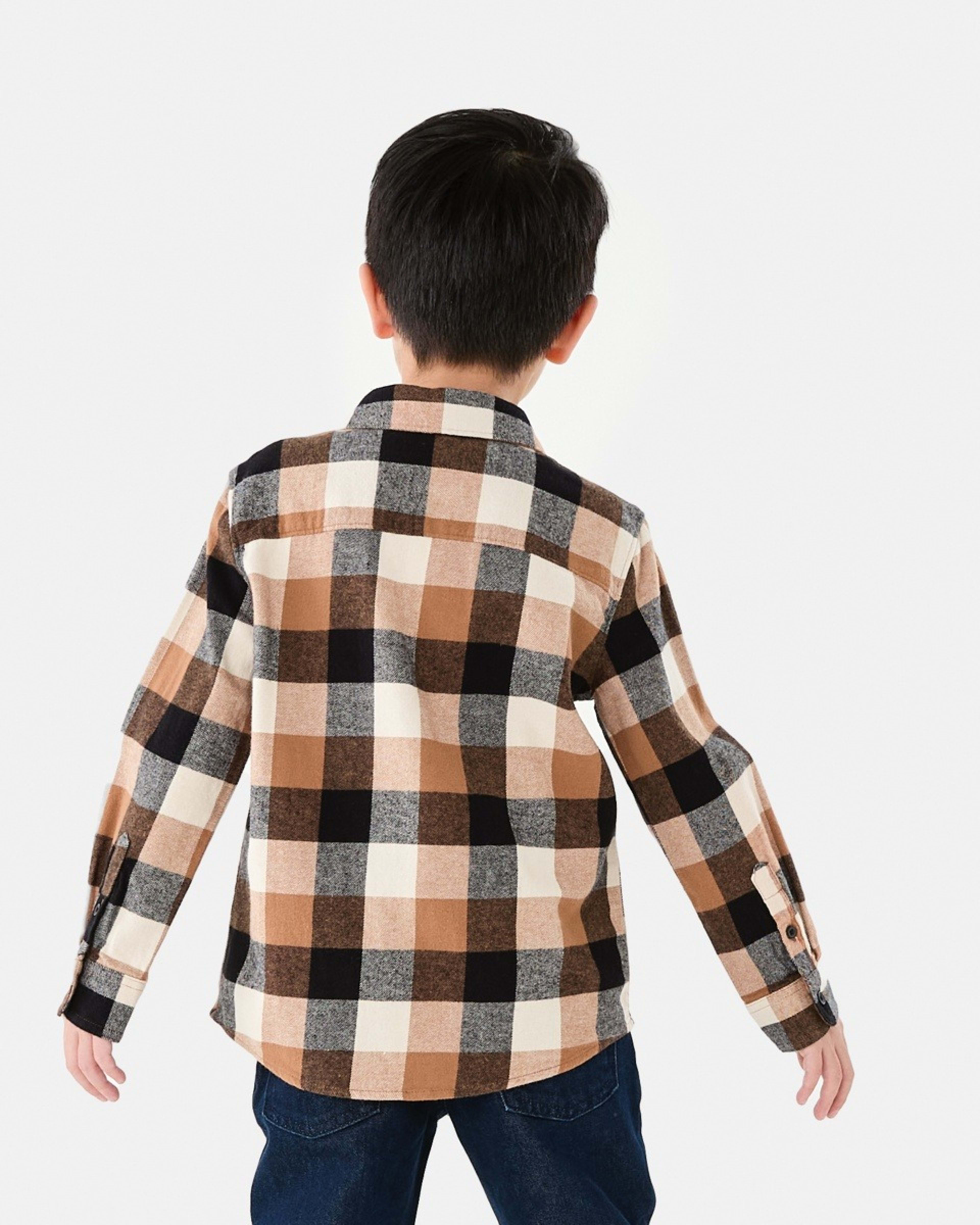 2 Yarn Dyed Flannel Shirt Three Tone Buffalo Check, 2 of 10