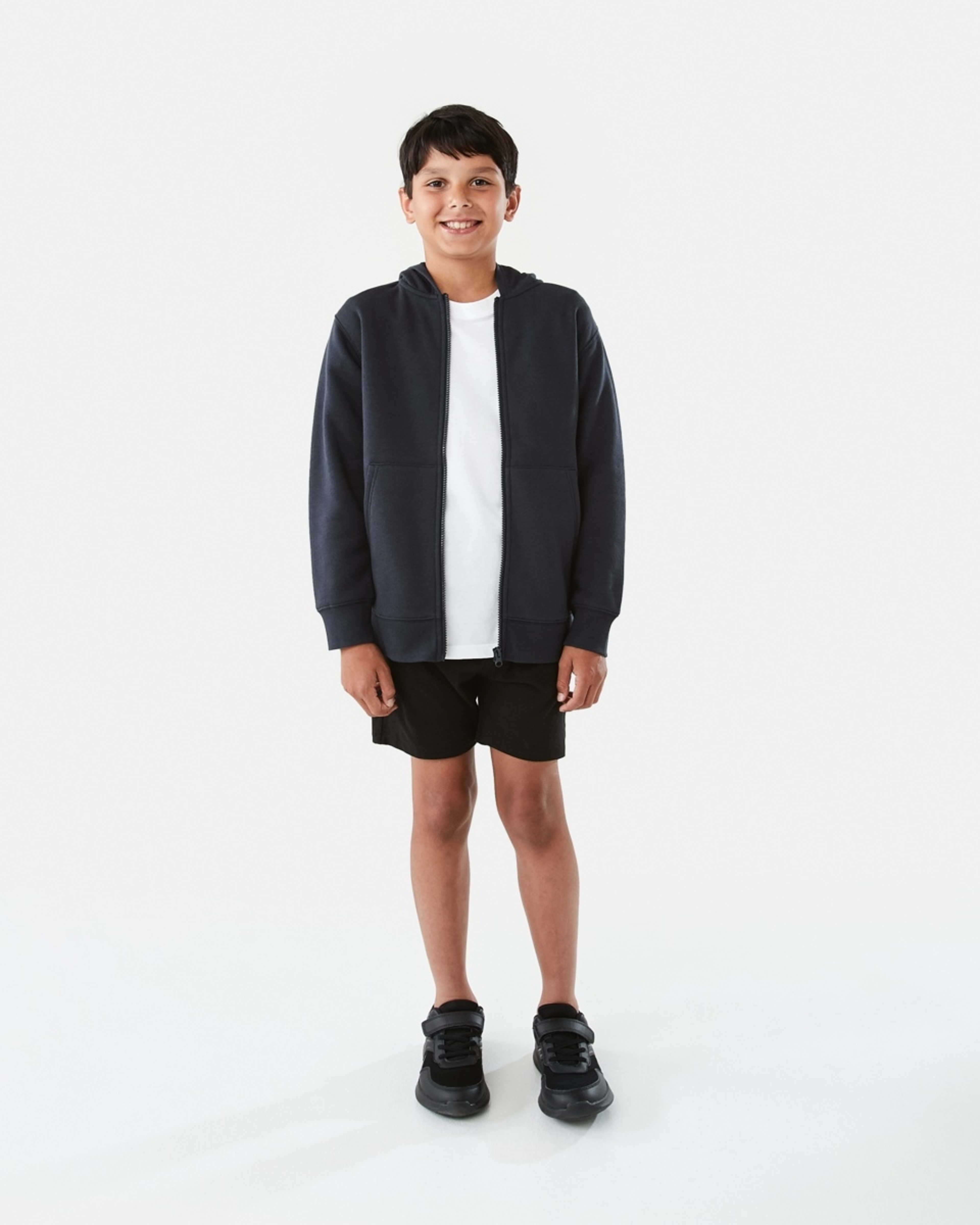 7 Zip Through Hoodie Nvy Sphire, 7 of 10