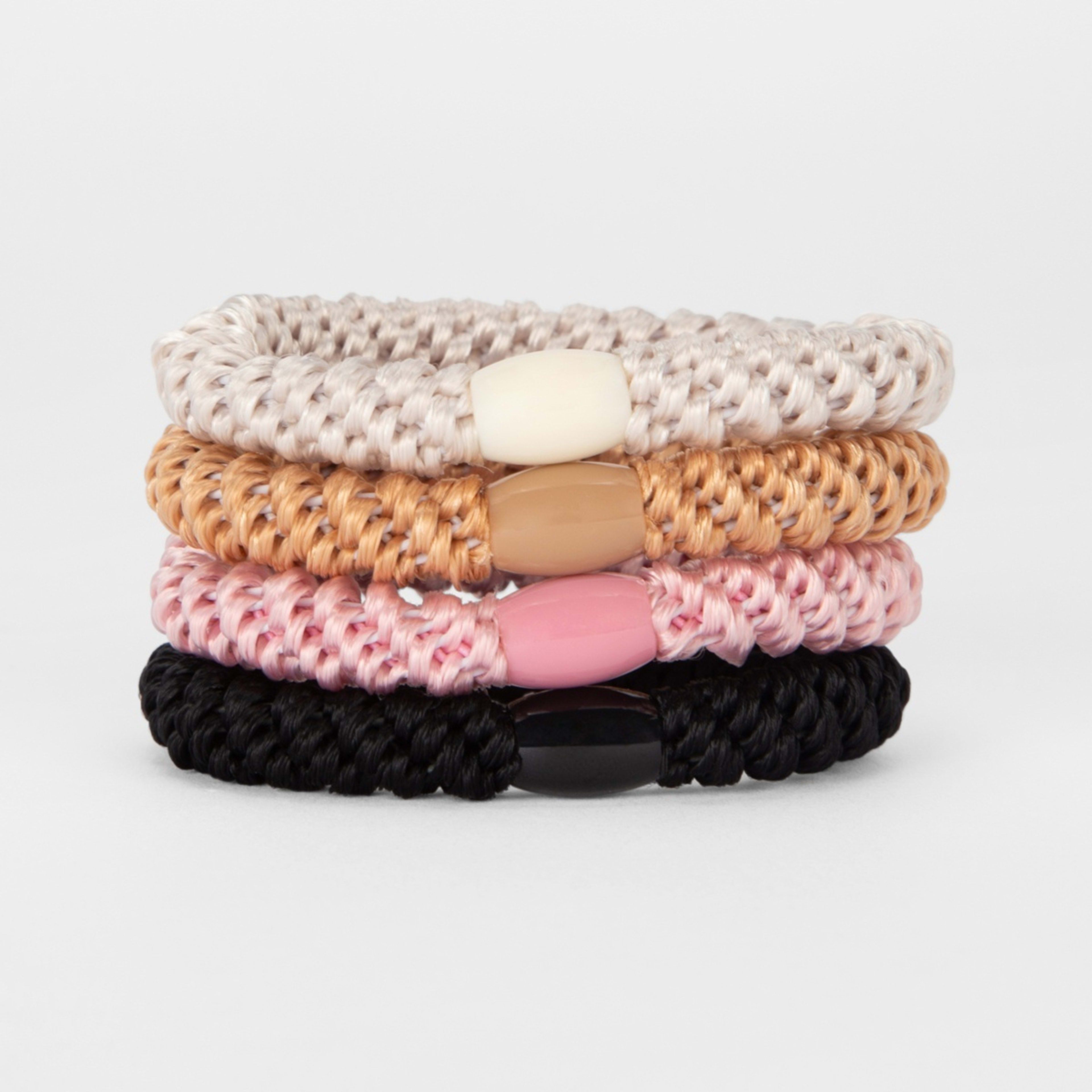 2 OXX Haircare 4 Pack Metal Free Elastics, 2 of 4