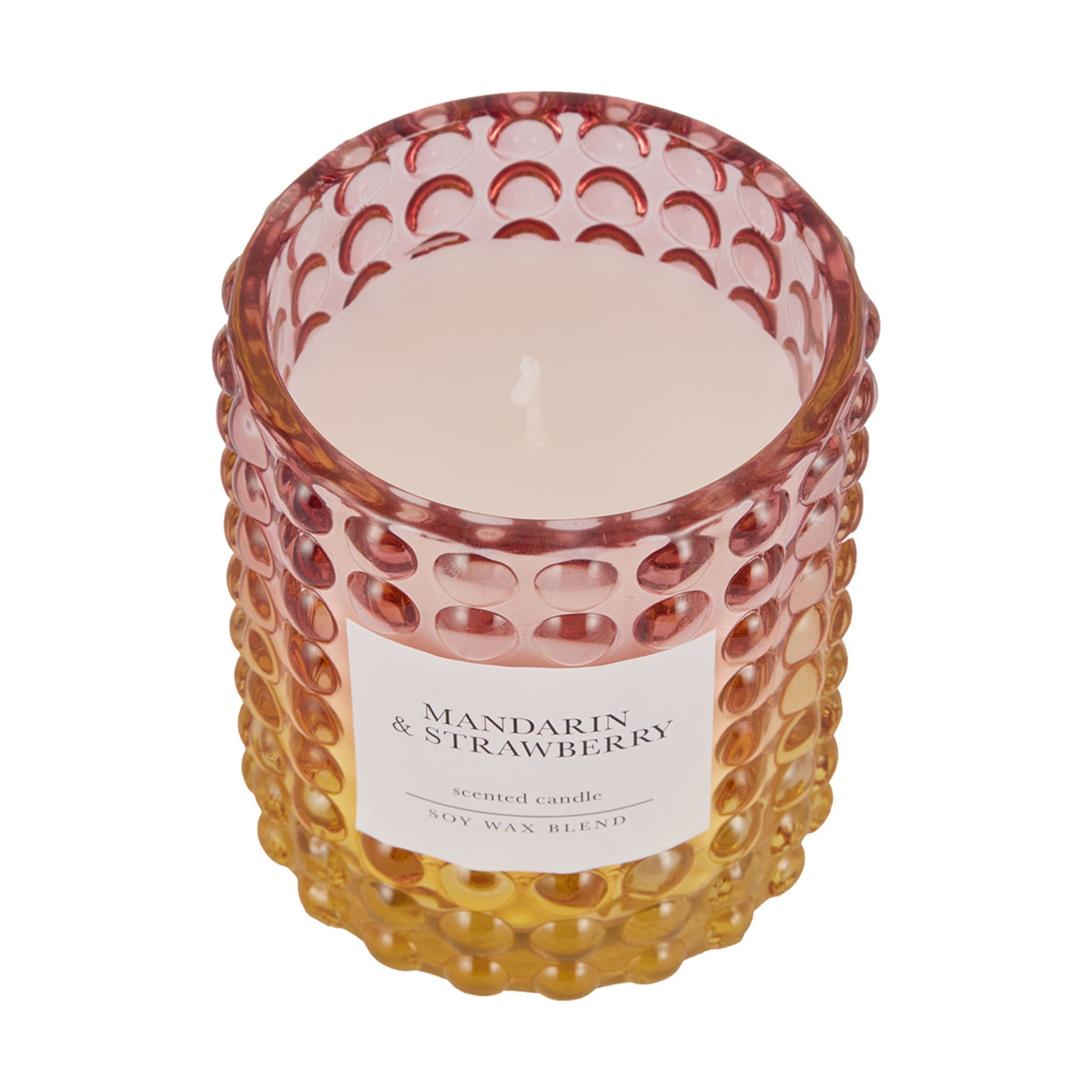 Mandarin and Strawberry Prosecco Fizz Ombre Soy Wax Blend Scented