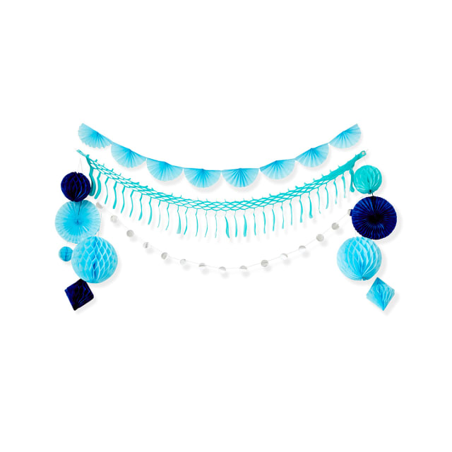 12 Piece Blue Decoration Pack Kmart