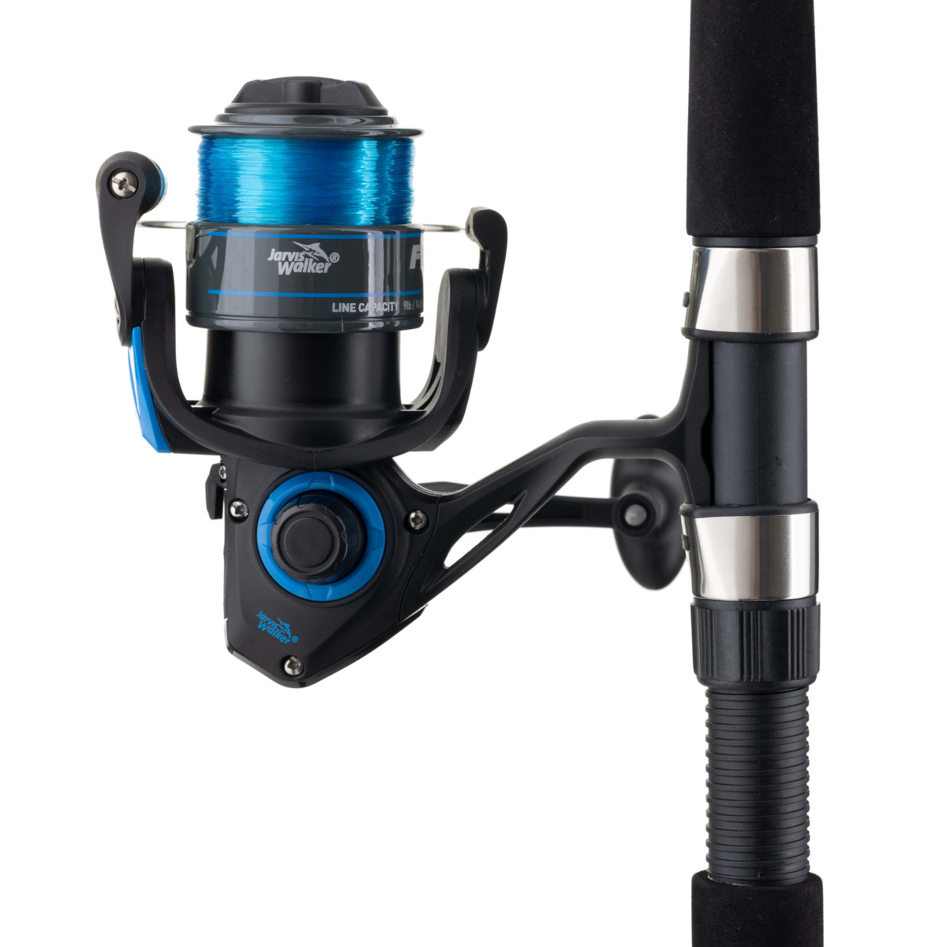 4 Jarvis Walker Focus Series 2 Spinning Estuary Combo - 6.6ft., Black and Blue, 4 of 9