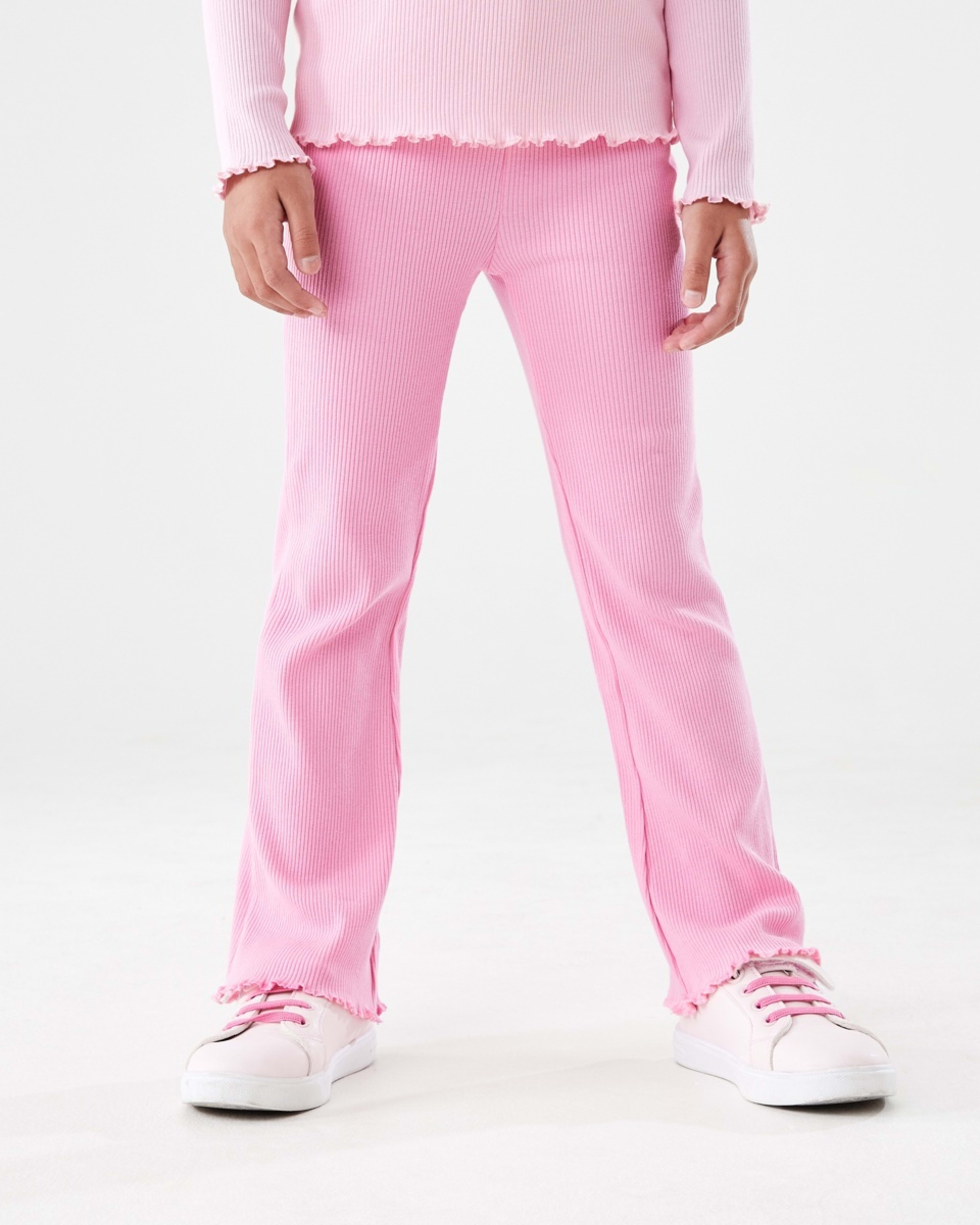 1 Rib Flare Leggings Pris Pink, 1 of 8