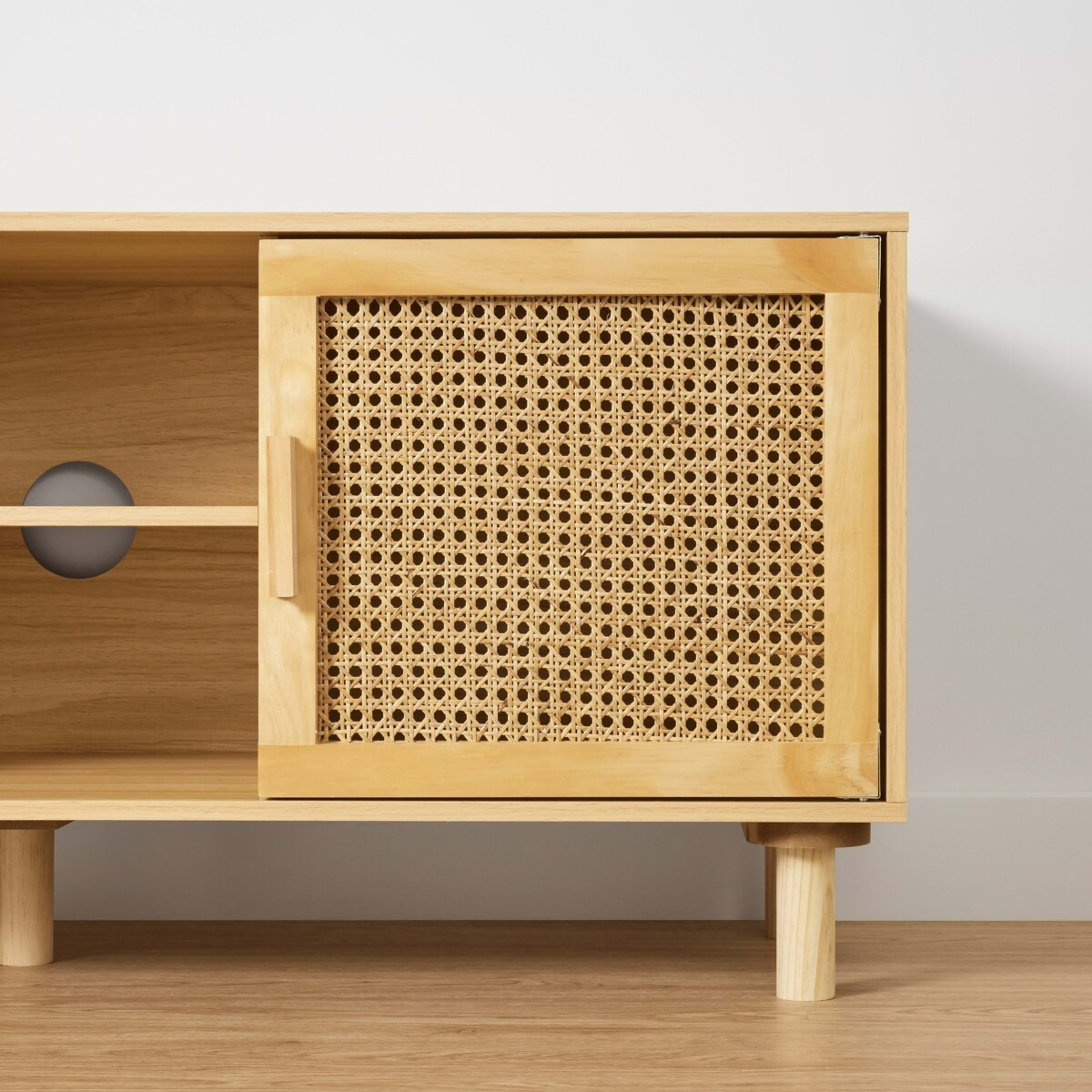 7 Rattan Entertainment Unit, 7 of 10