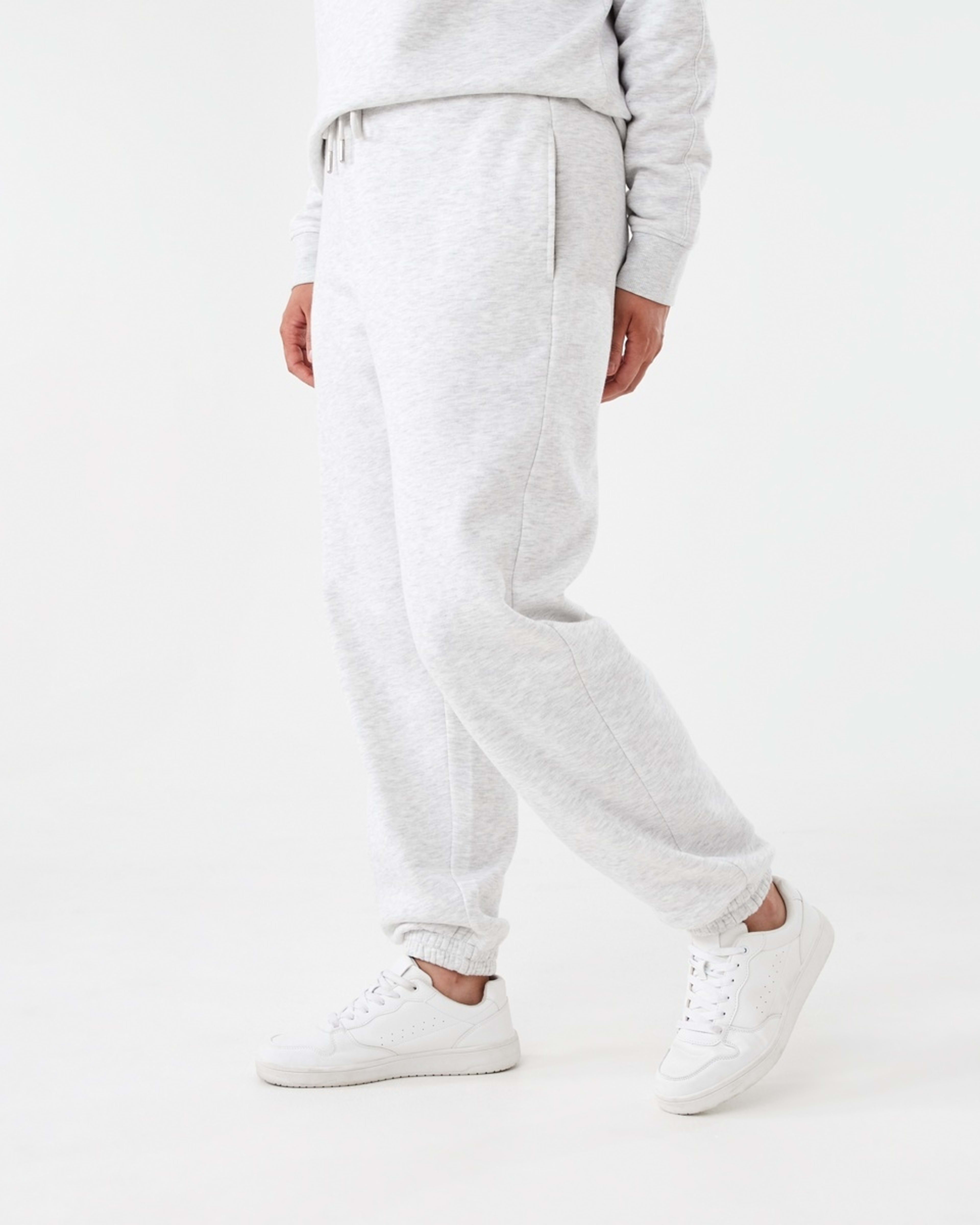 2 Tracksuit Cuff Joggers Wht Marle, 2 of 6