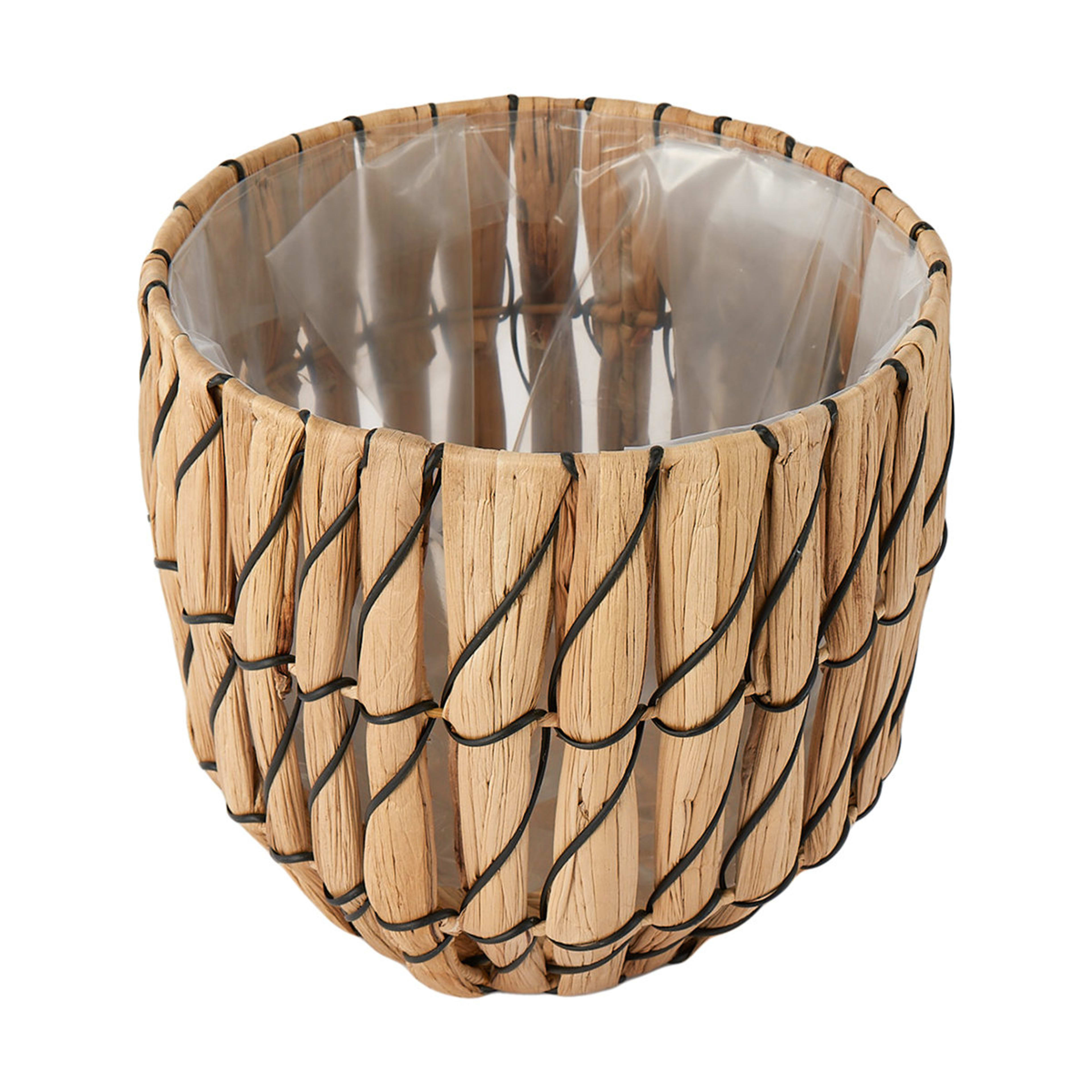 2 Black Rope Woven Planter, 2 of 6
