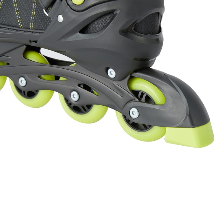 Inline Skates Black and Green, Size 5 to 7 Kmart
