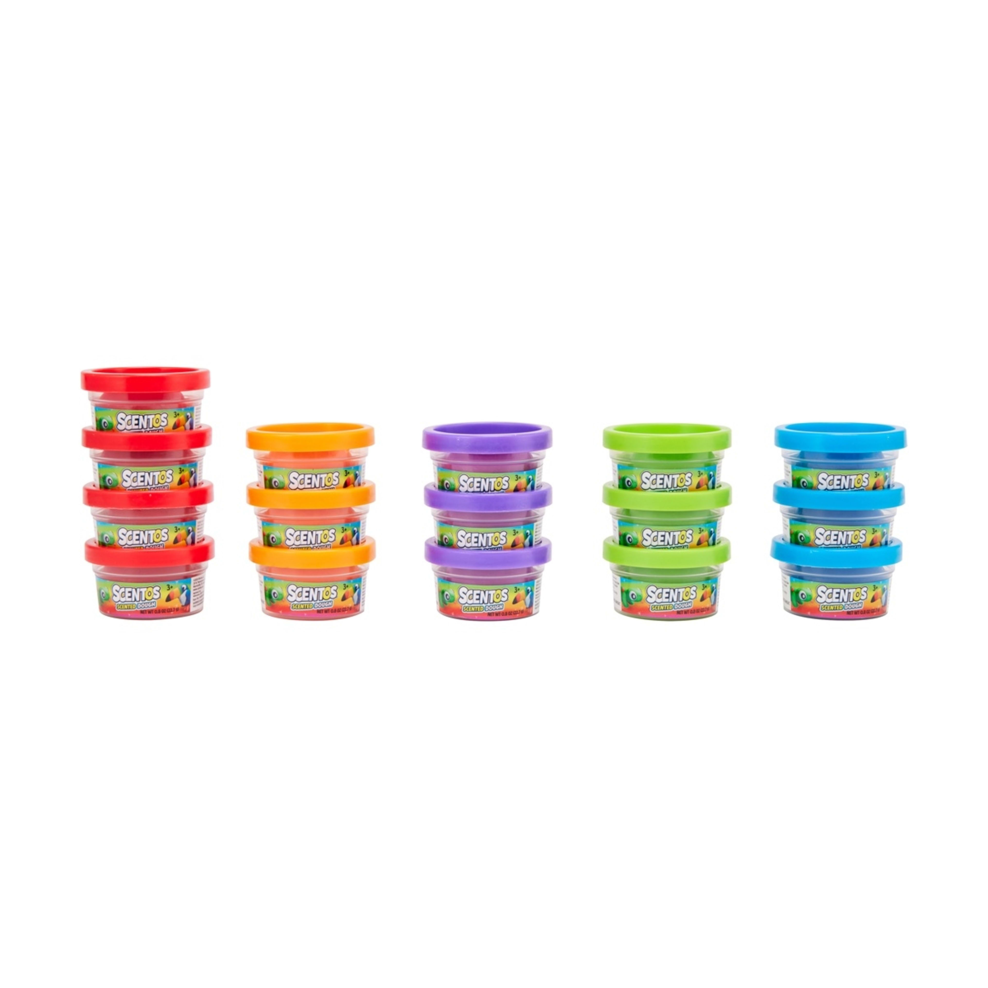 1 16 Pack Scentos Scented Dough Tubs