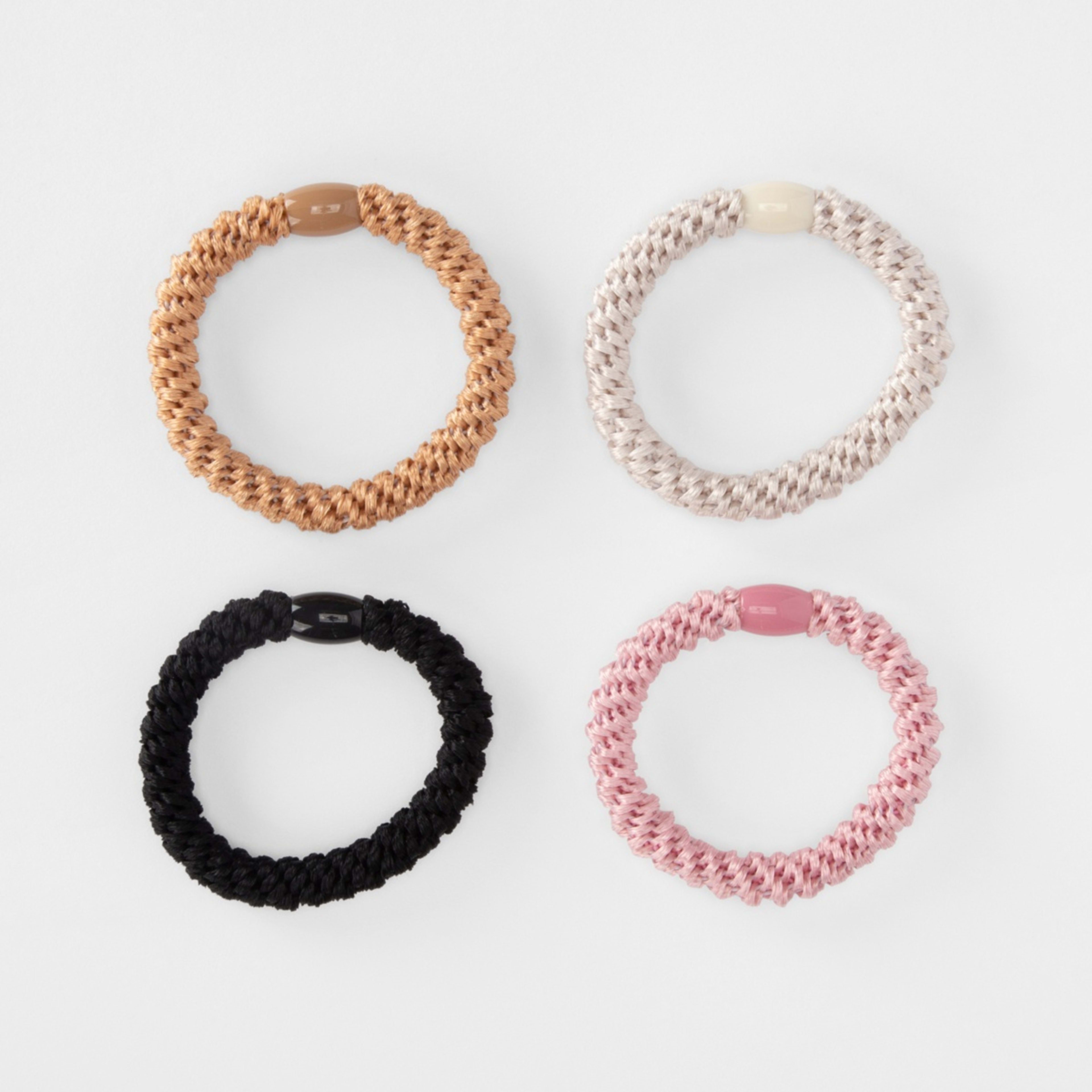 1 OXX Haircare 4 Pack Metal Free Elastics
