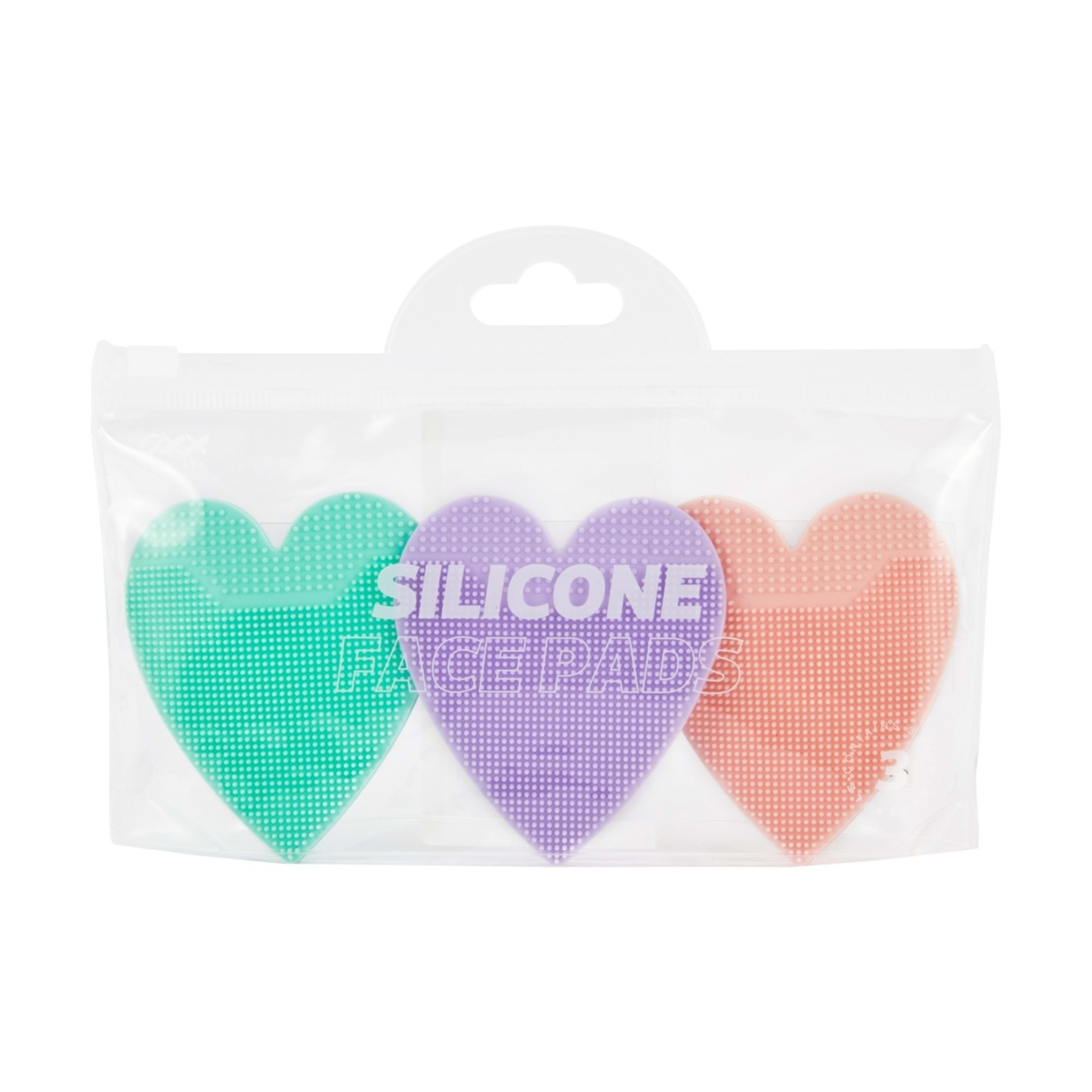 4 OXX Skincare 3 Pack Silicone Face Pads - Heart, 4 of 4